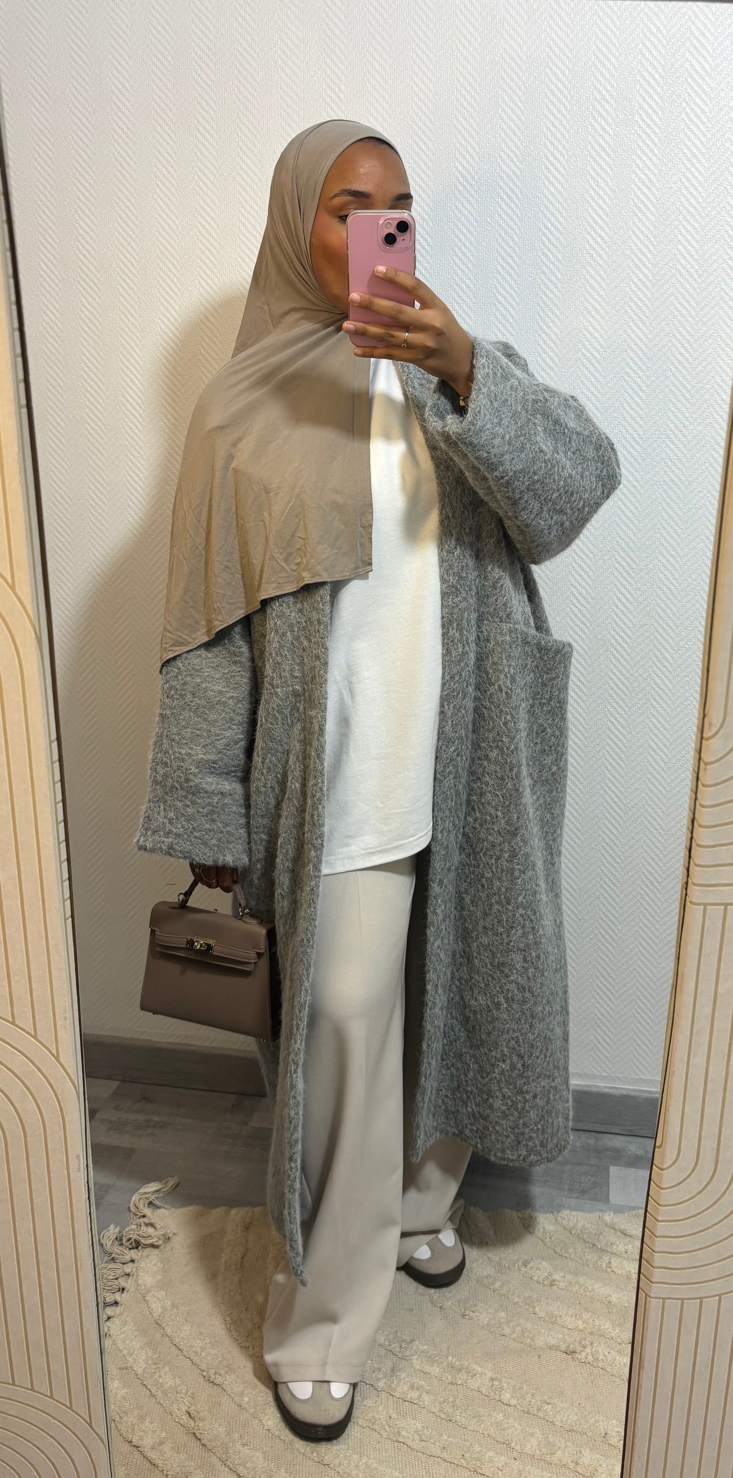 MANTEAU OVERSIZE • GRIS