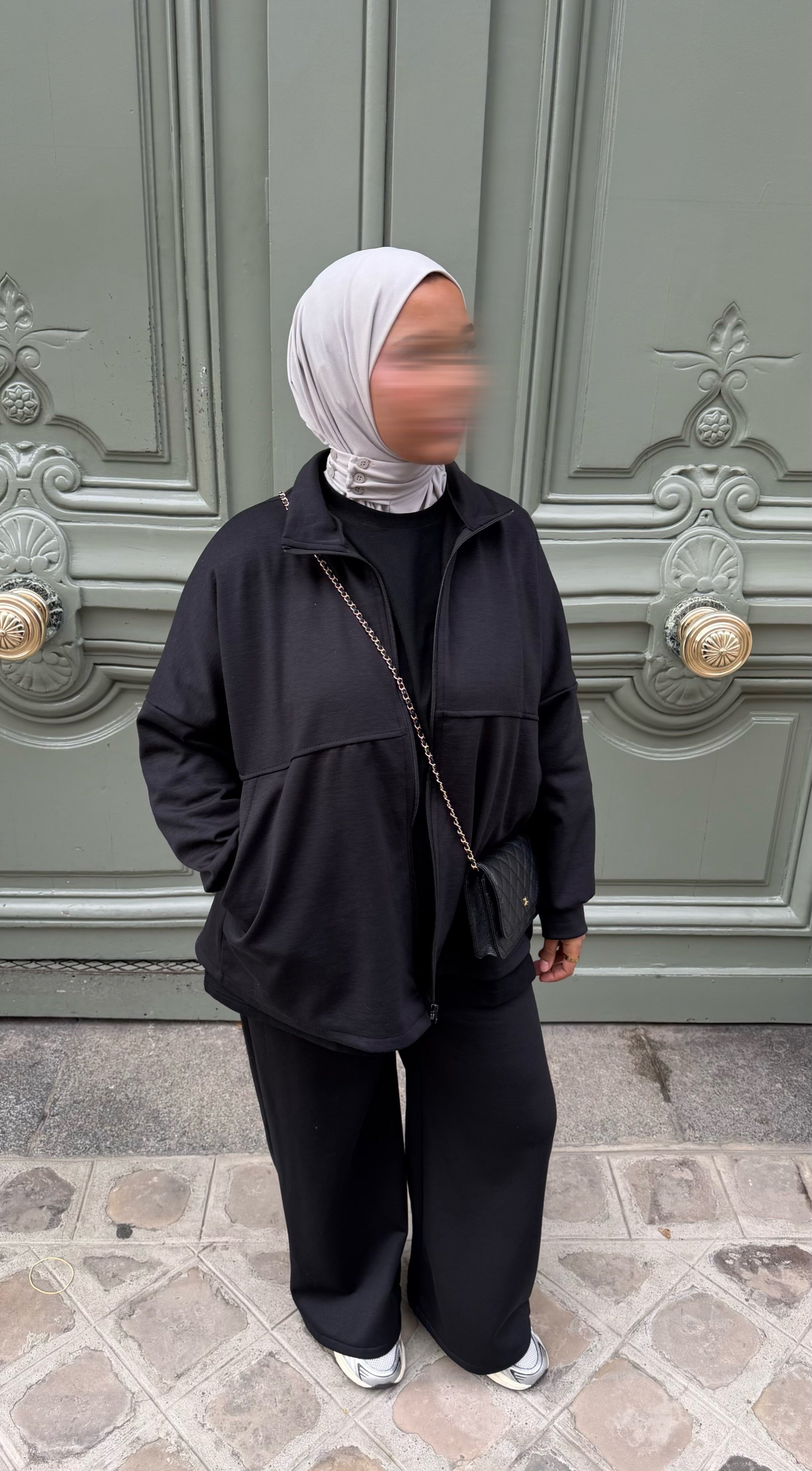 SURVÊTEMENT ZIPPÉ • NOIR