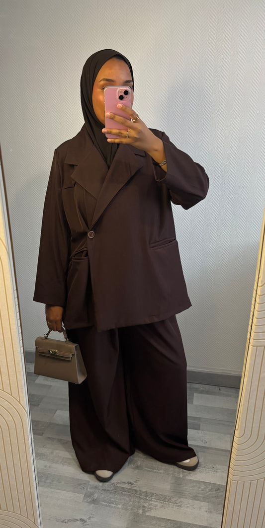 ENSEMBLE BLAZER • CHOCO