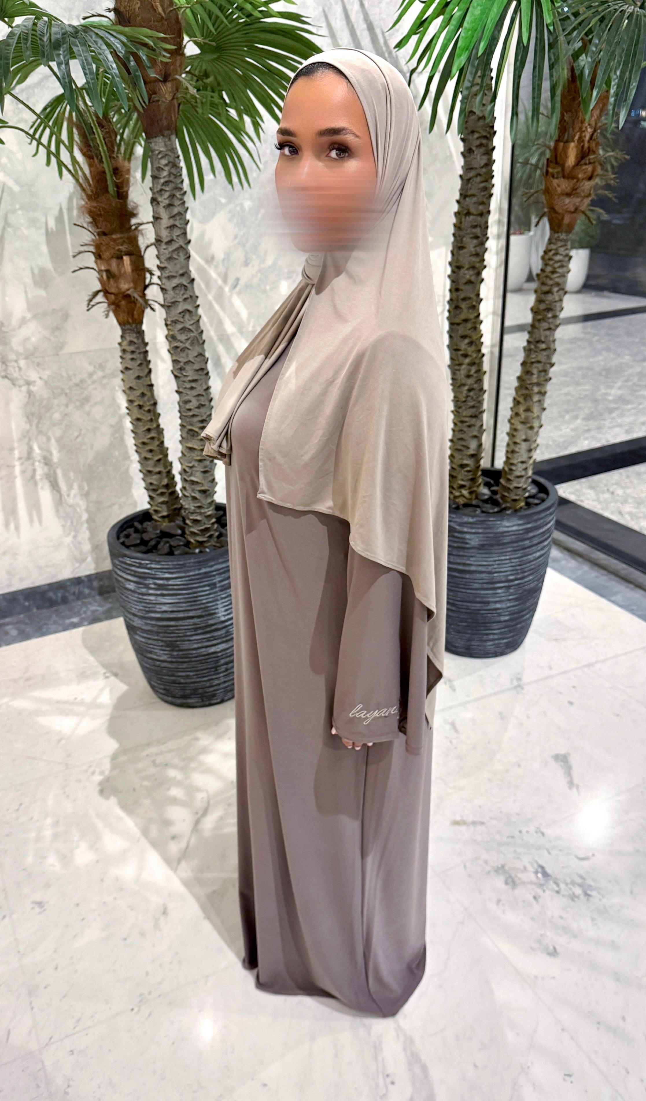 ABAYA JERSEY PREMIUM • TAUPE