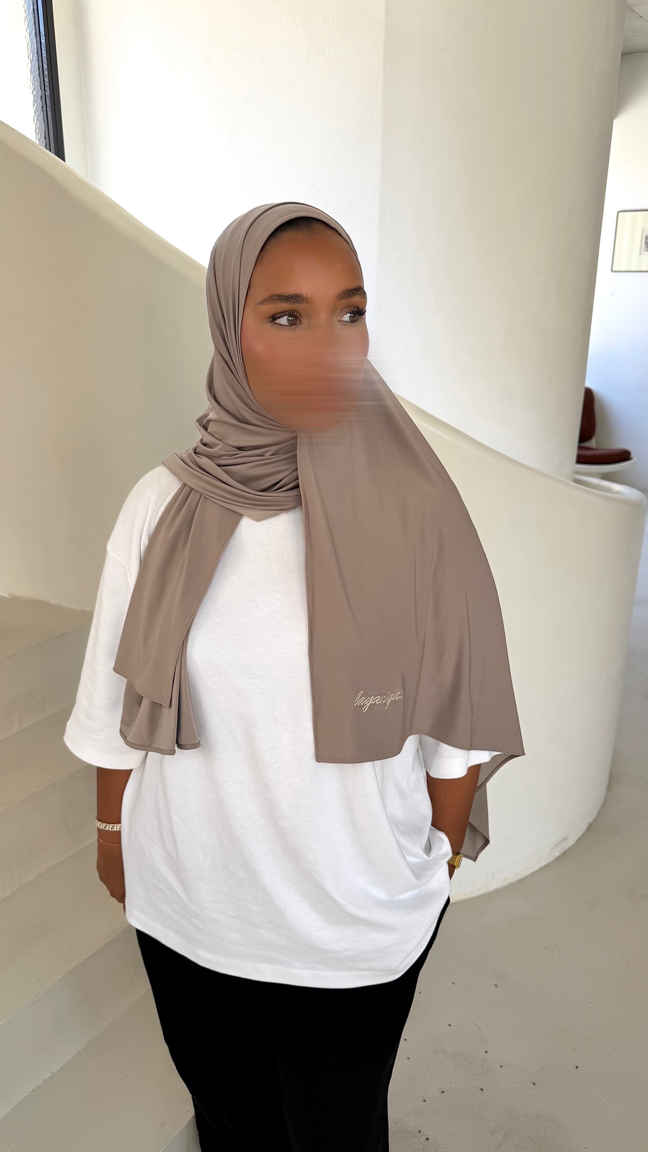 HIJAB JERSEY LIQUID • TAUPE CLAIR