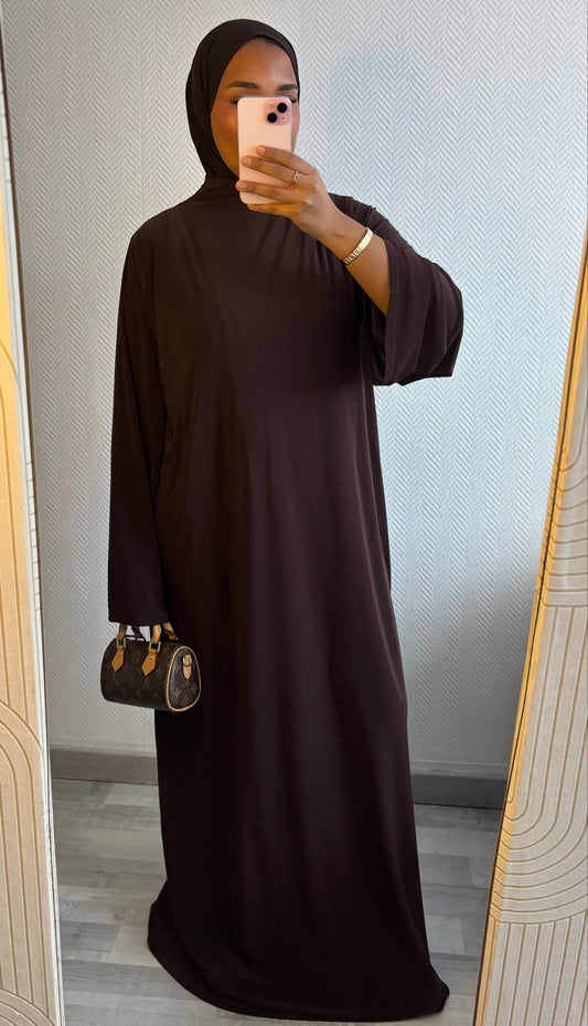 ABAYA JERSEY PREMIUM • CHOCO