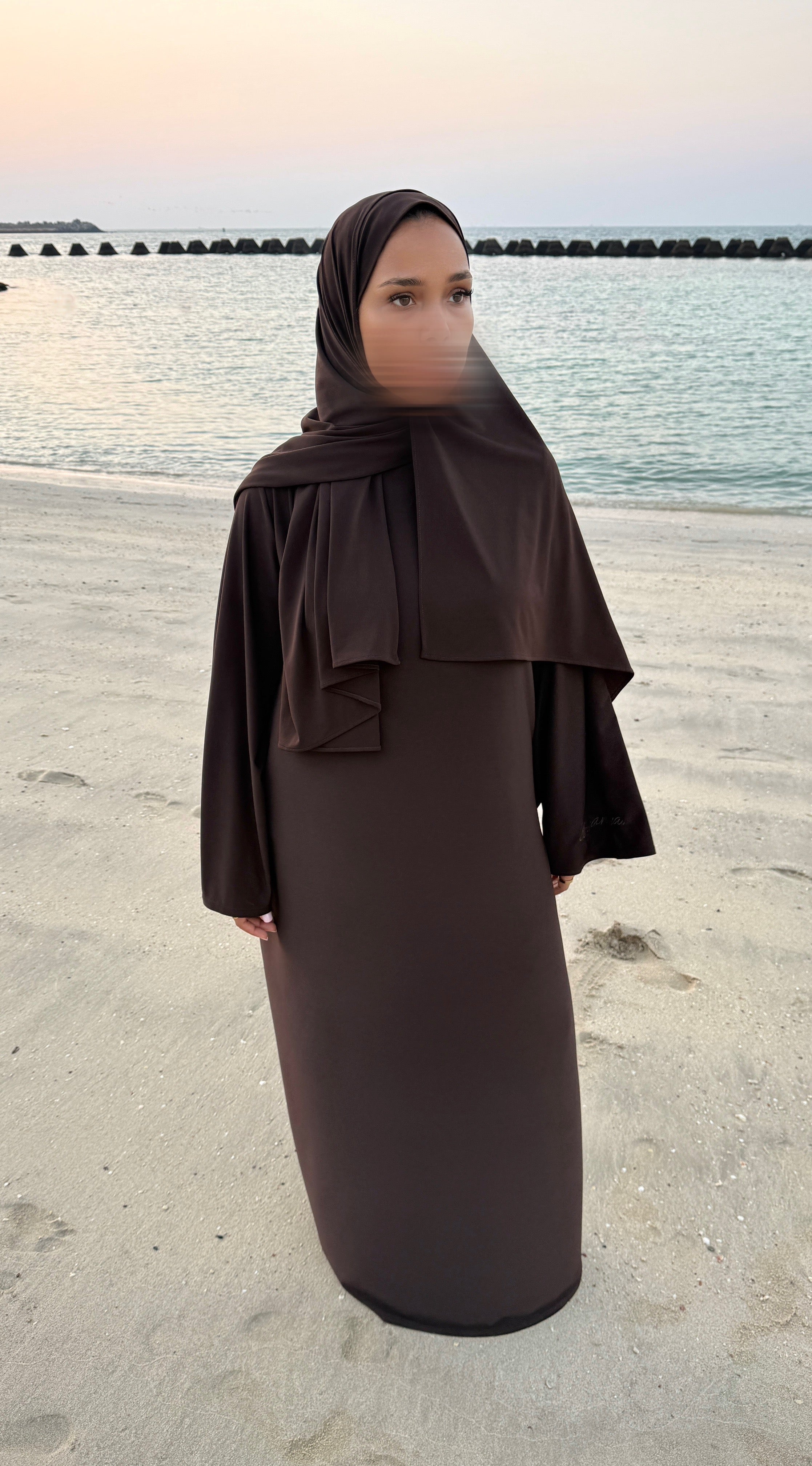 ABAYA JERSEY PREMIUM • CHOCO