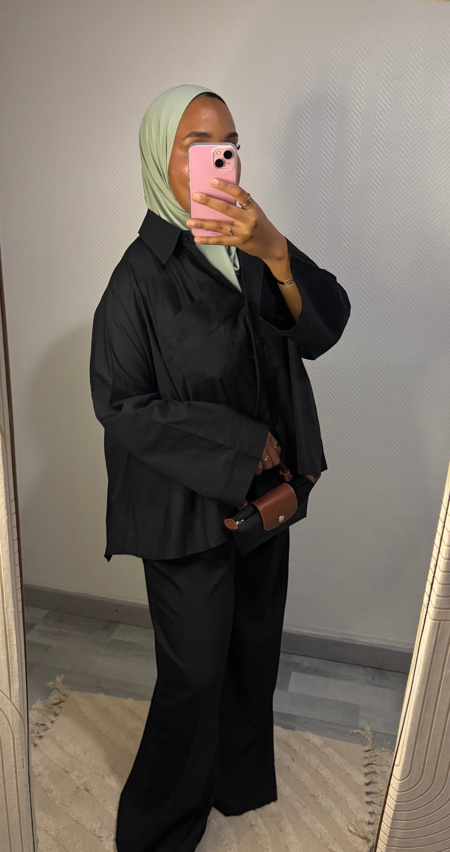 CHEMISE OVERSIZE • NOIR