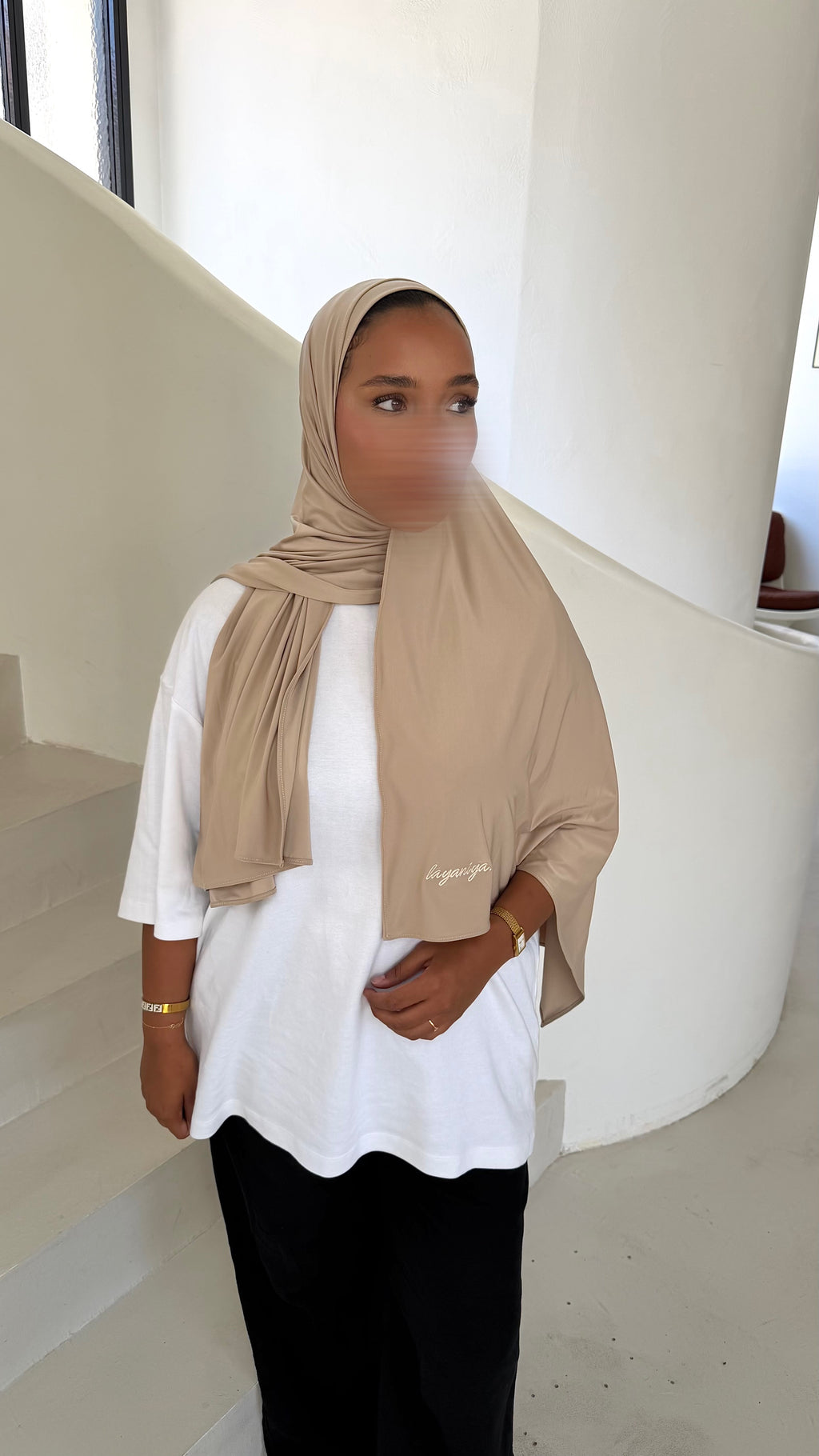 HIJAB JERSEY LIQUID • KHAKI