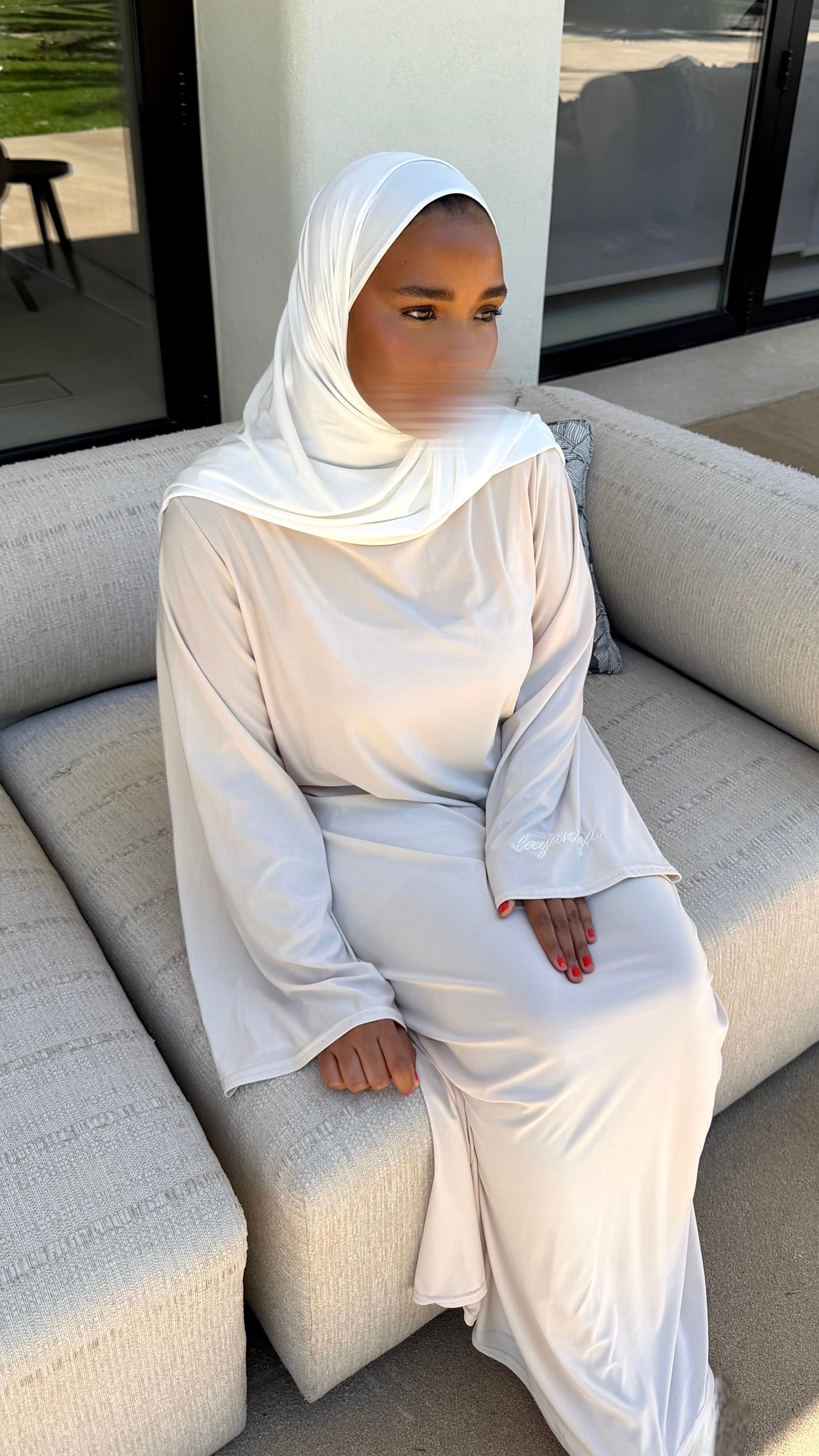ABAYA JERSEY PREMIUM • CREAM