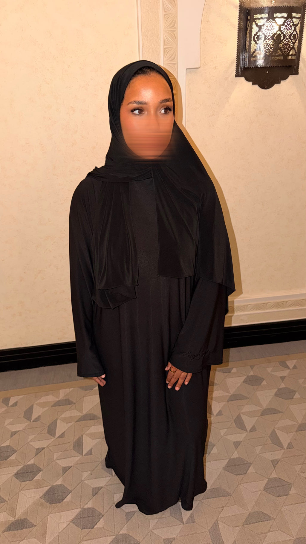 ABAYA JERSEY PREMIUM • NOIR