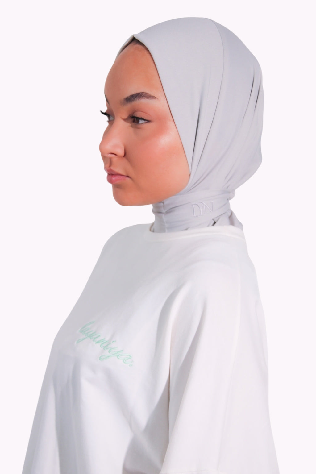 T-SHIRT SIGNATURE • BLANC / TURQUOISE