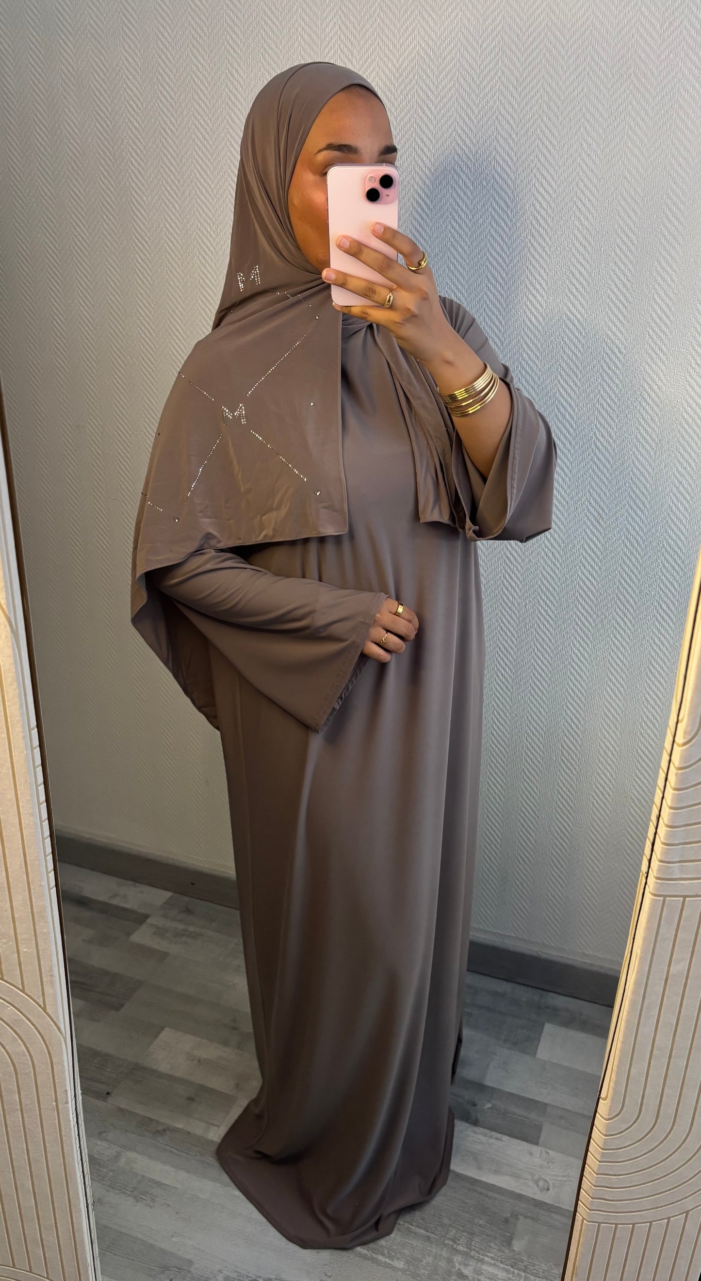 ABAYA JERSEY PREMIUM • TAUPE