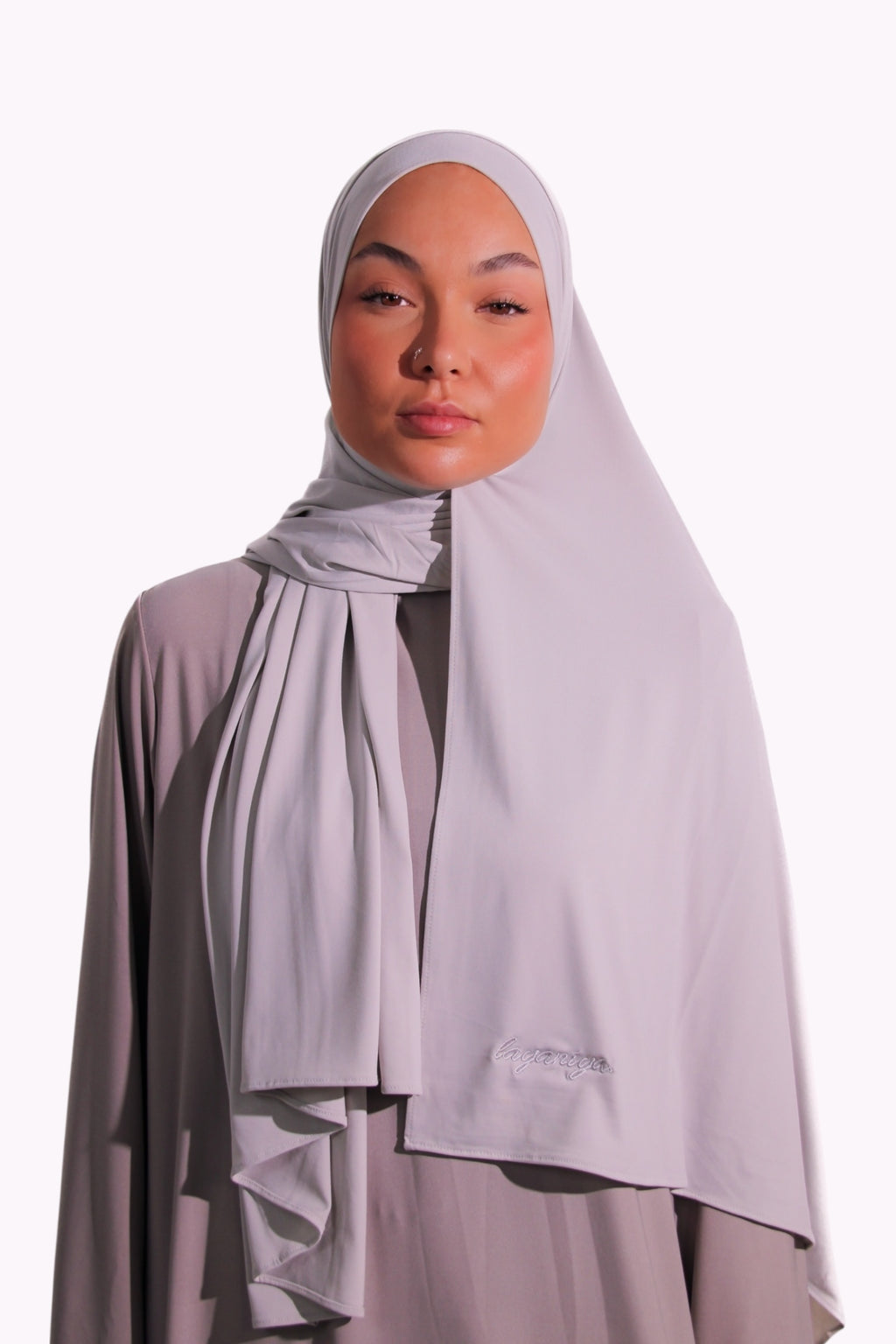 HIJAB JERSEY PREMIUM • GRIS CLAIR