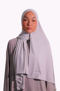 HIJAB JERSEY PREMIUM • GRIS CLAIR