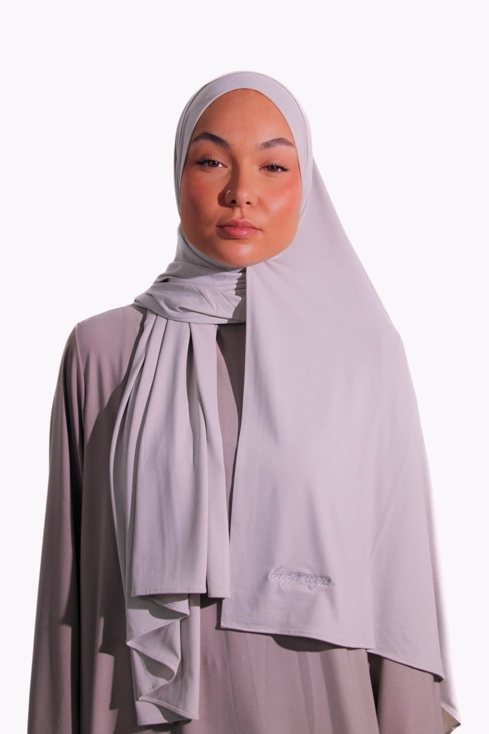 HIJAB JERSEY PREMIUM • GRIS CLAIR