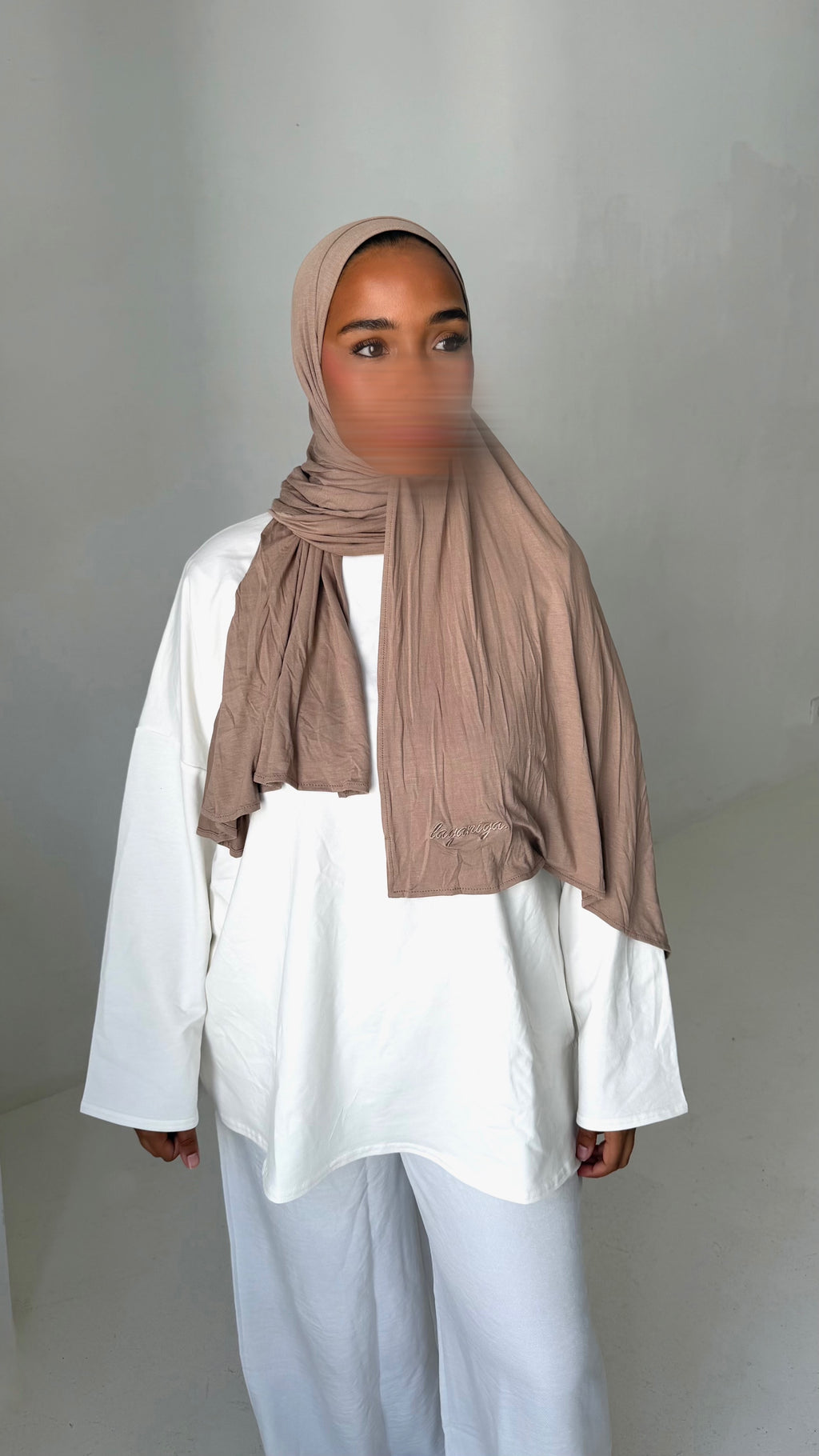 HIJAB JERSEY BAMBOO • NOISETTE