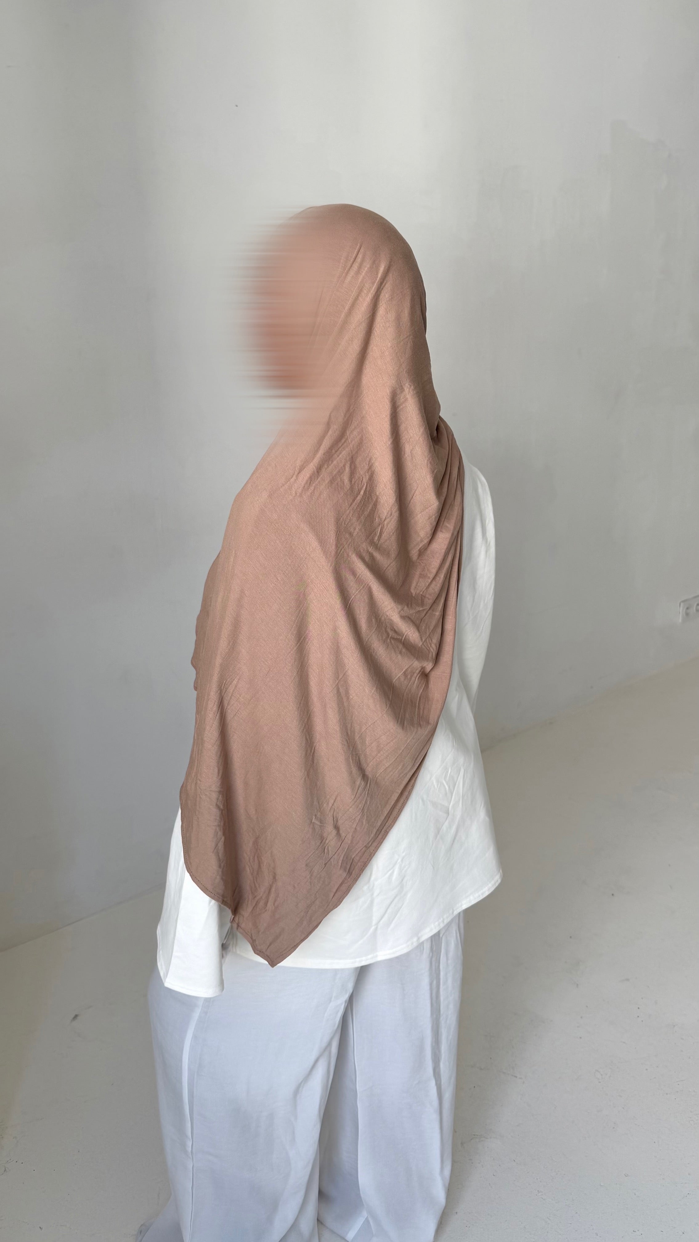 HIJAB JERSEY BAMBOO • NOISETTE