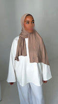 HIJAB JERSEY BAMBOO • NOISETTE