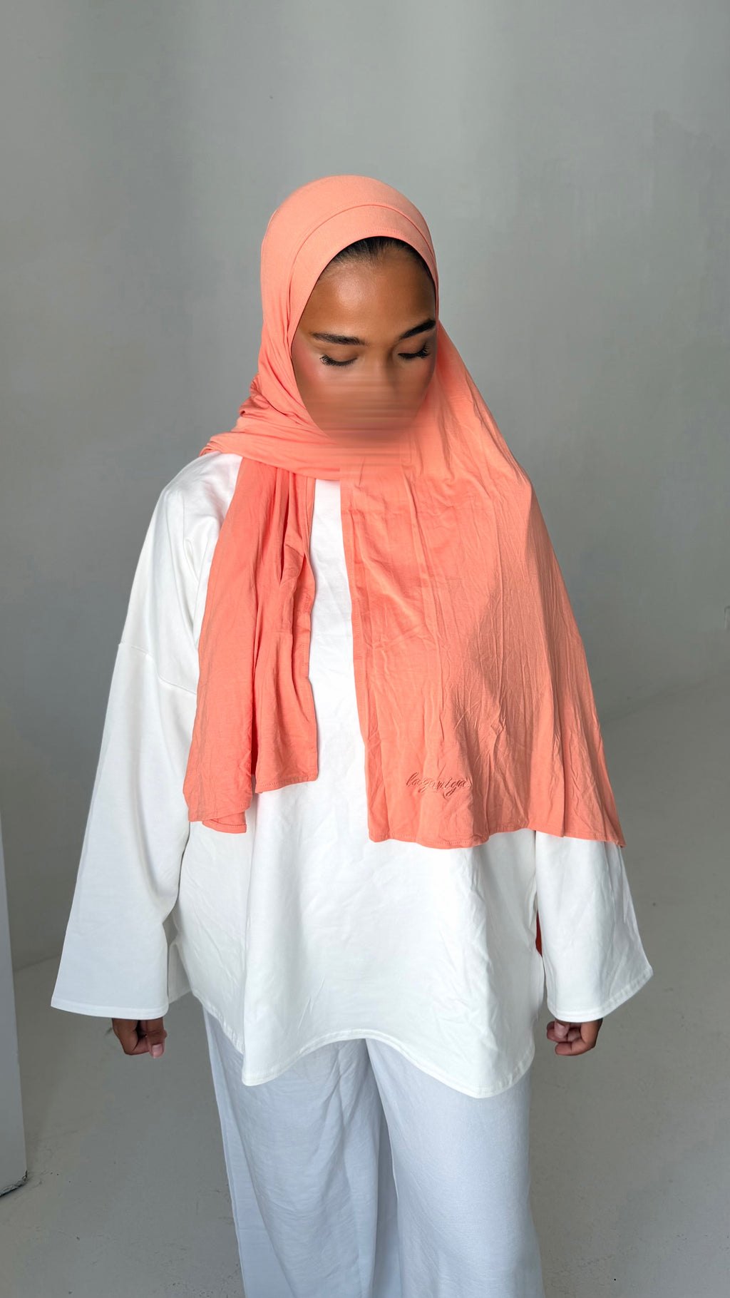 HIJAB JERSEY BAMBOO • SAUMON