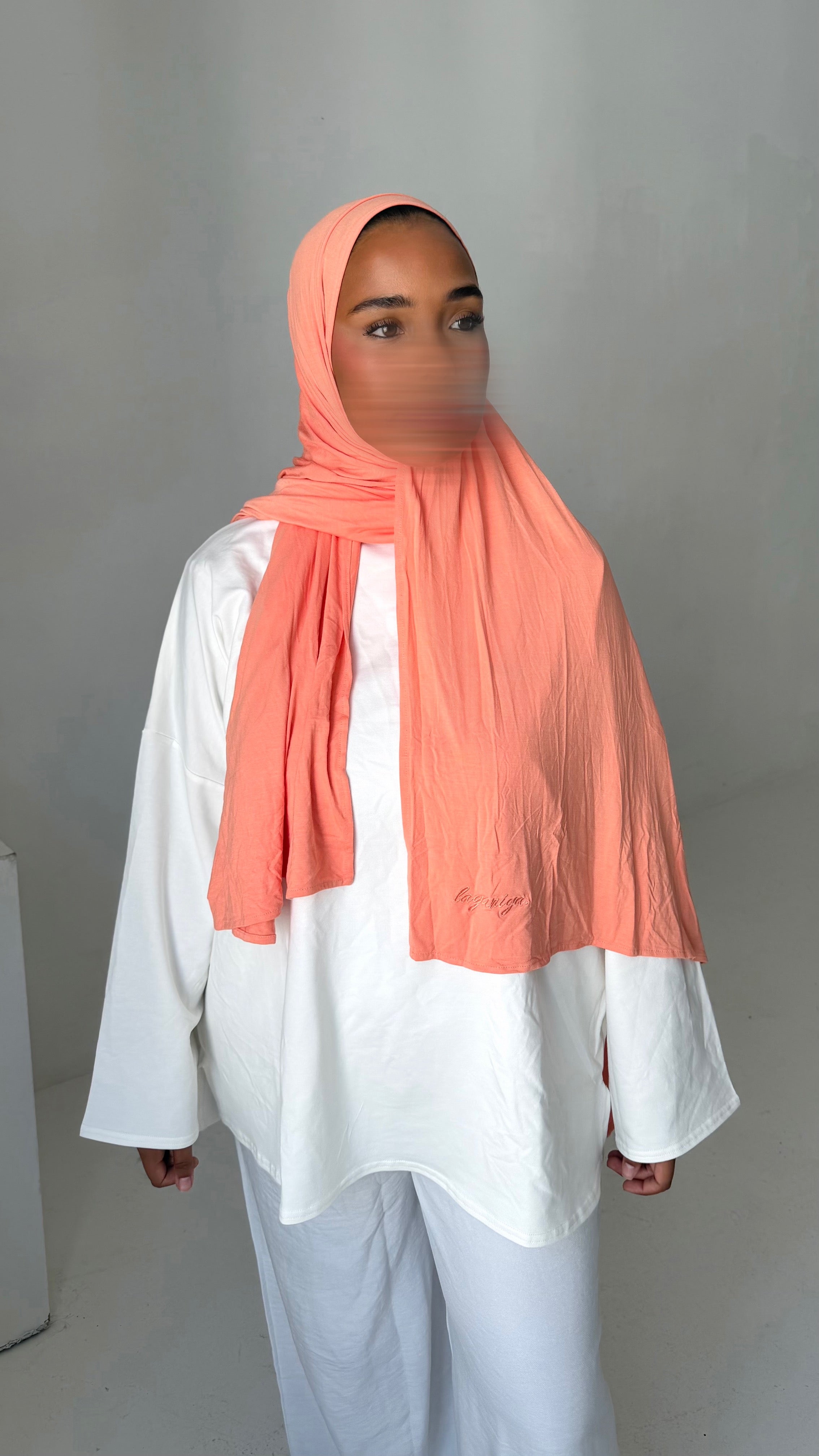 HIJAB JERSEY BAMBOO • SAUMON
