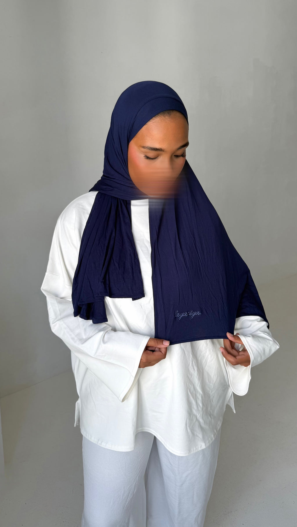 HIJAB JERSEY BAMBOO • MARINE