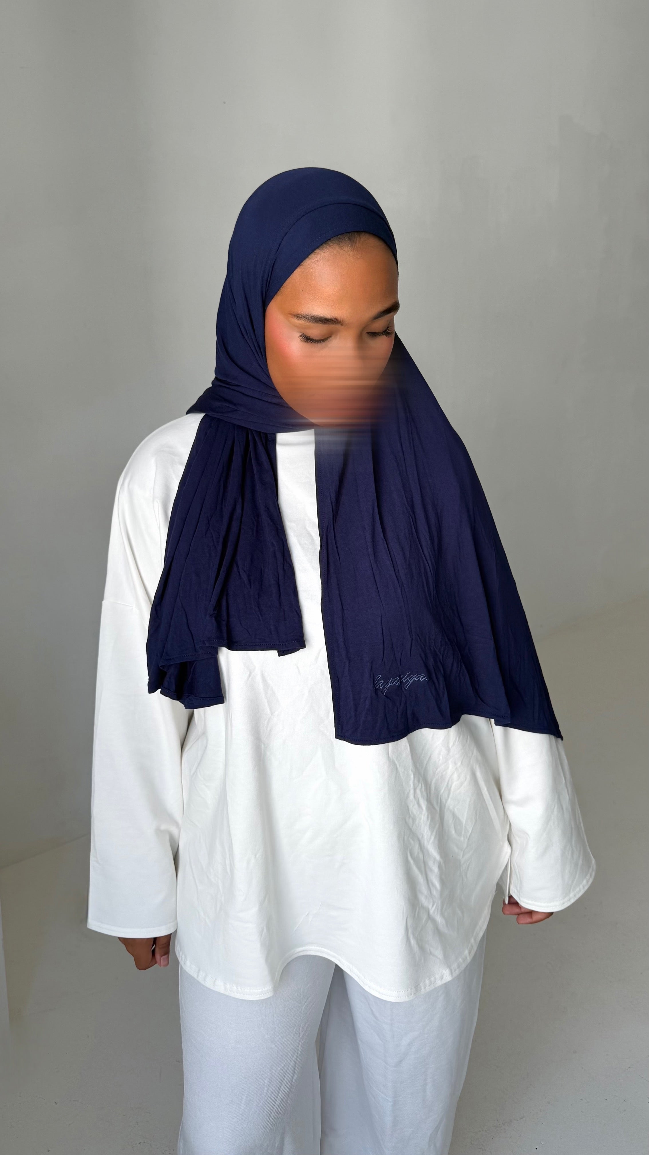 HIJAB JERSEY BAMBOO • MARINE