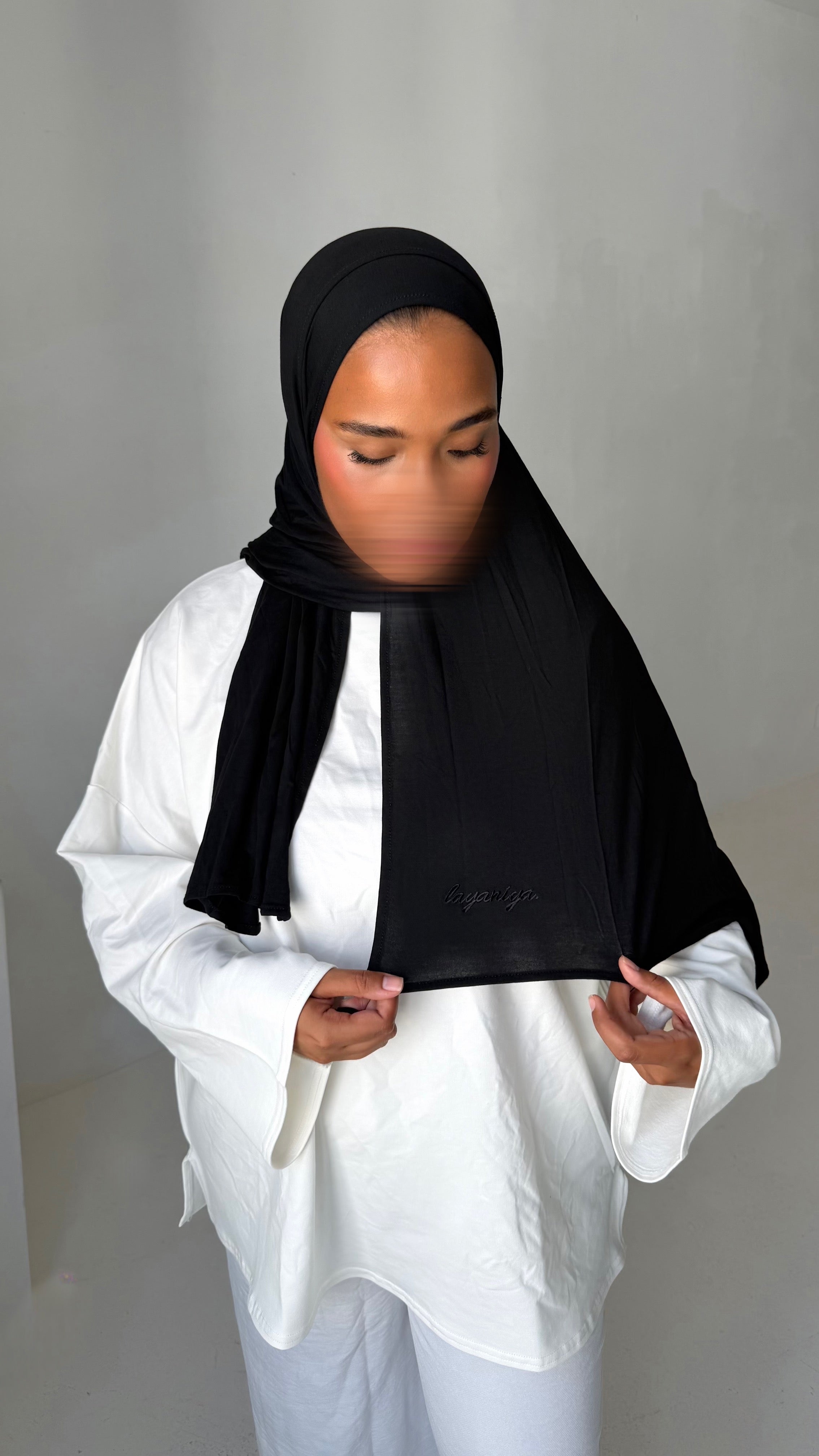 HIJAB JERSEY BAMBOO • NOIR