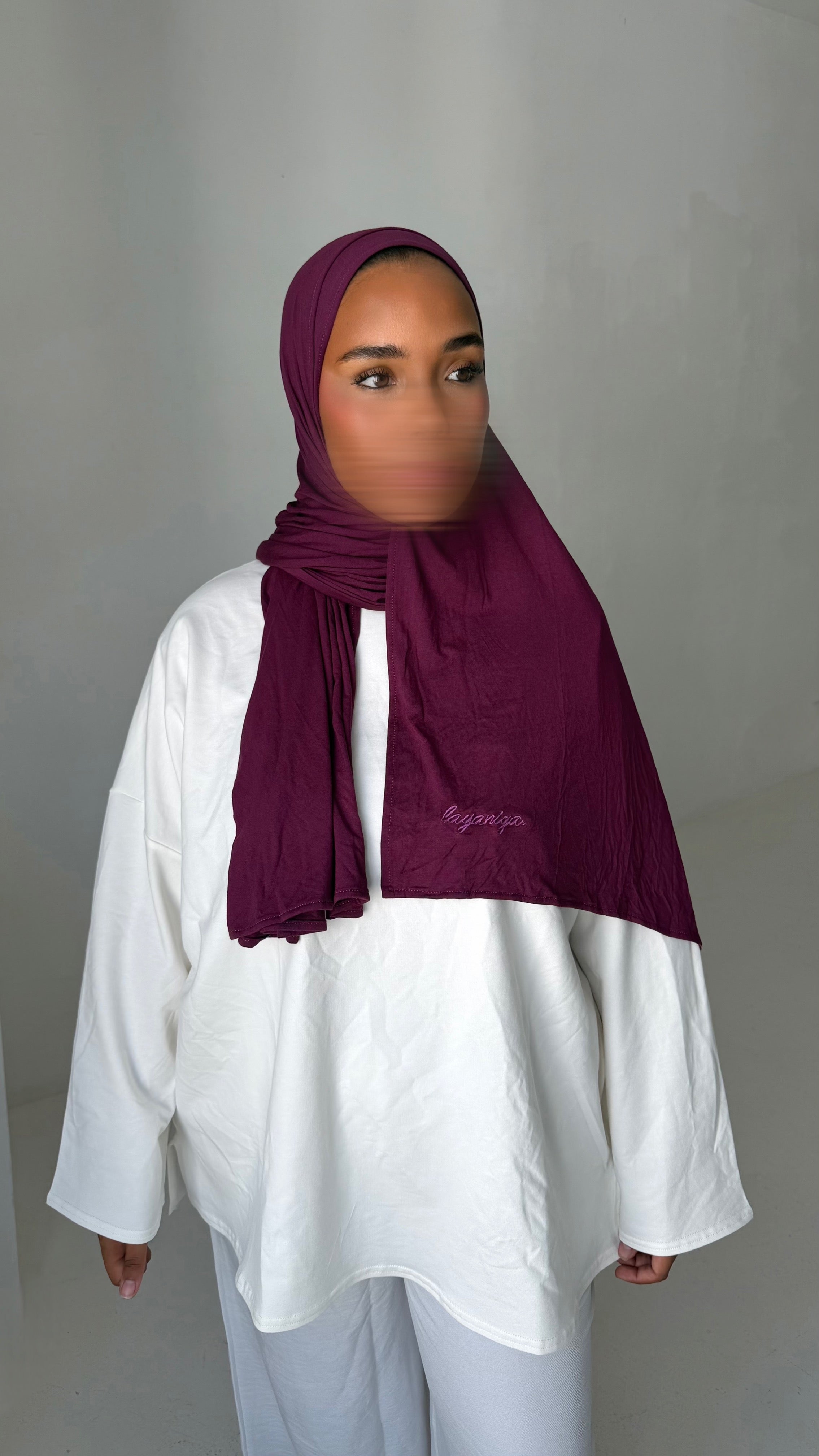 HIJAB JERSEY BAMBOO • PRUNE