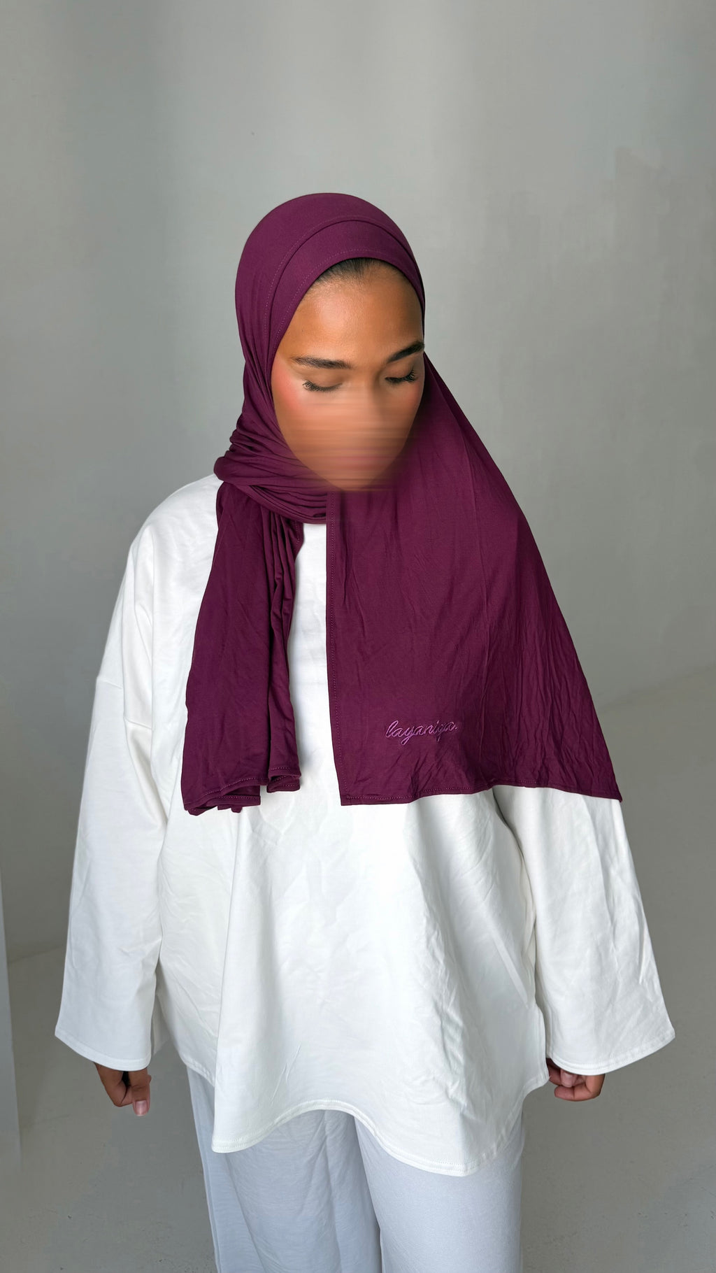 HIJAB JERSEY BAMBOO • PRUNE