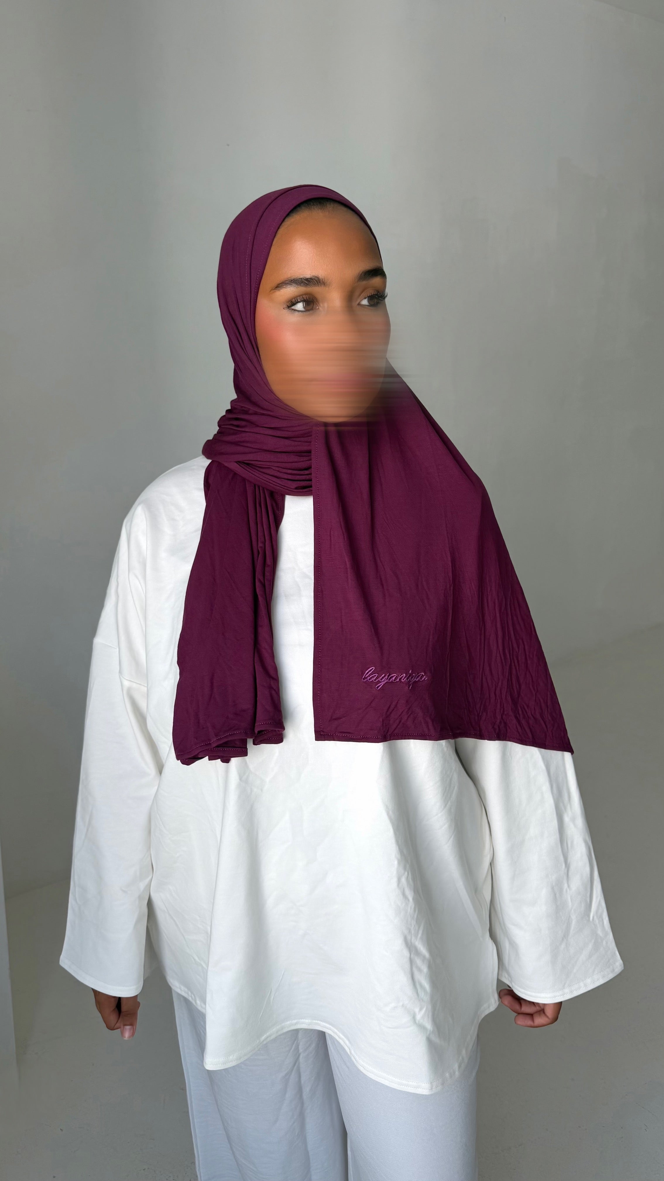 HIJAB JERSEY BAMBOO • PRUNE