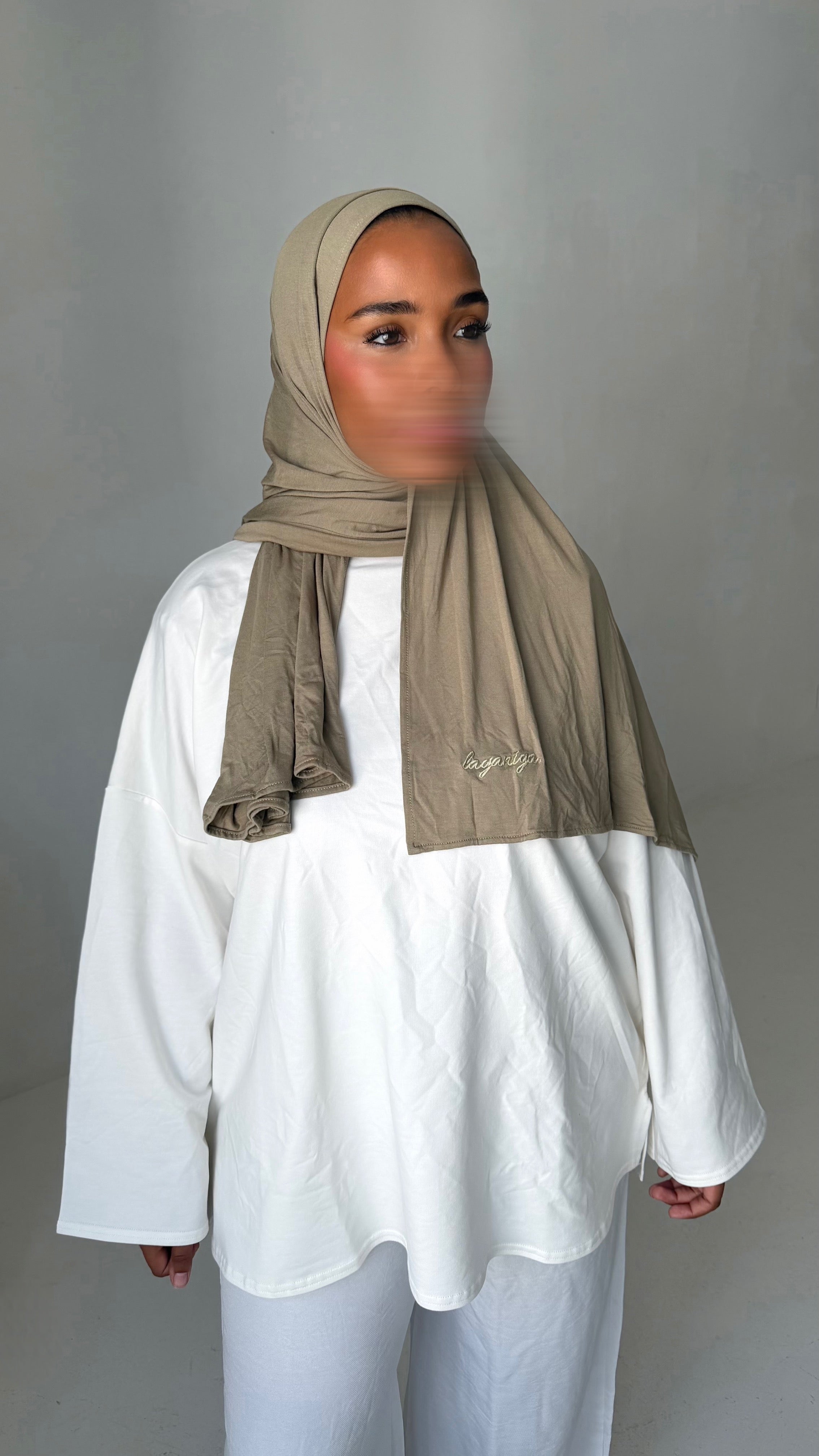 HIJAB JERSEY BAMBOO • KAKI