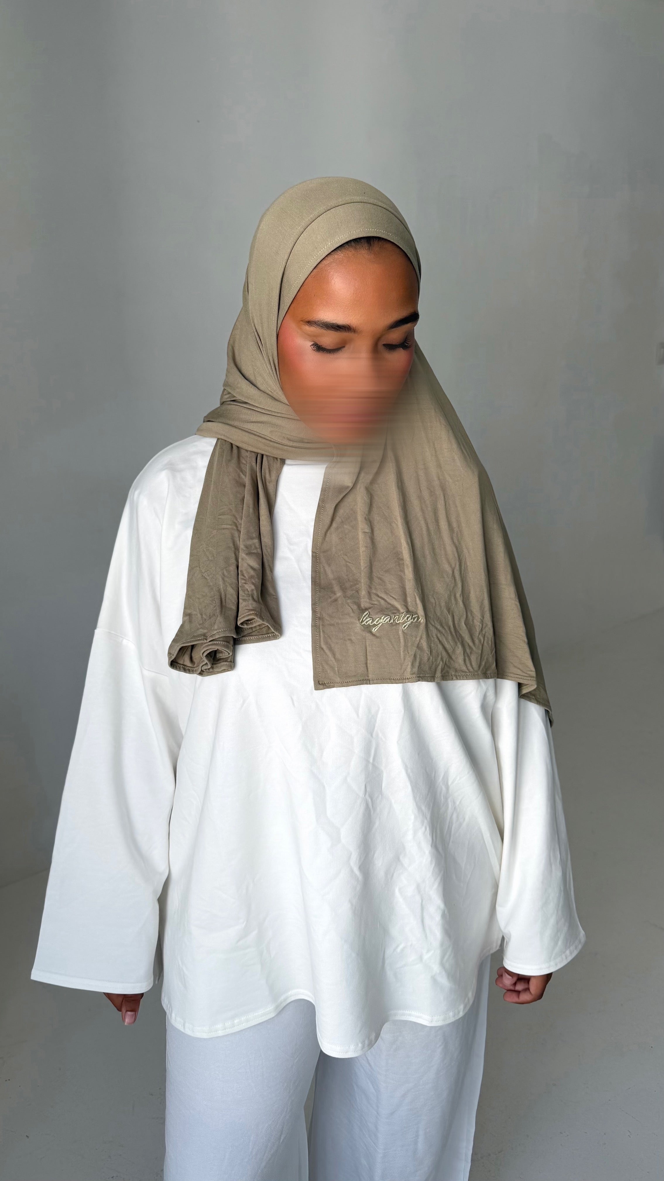 HIJAB JERSEY BAMBOO • KAKI