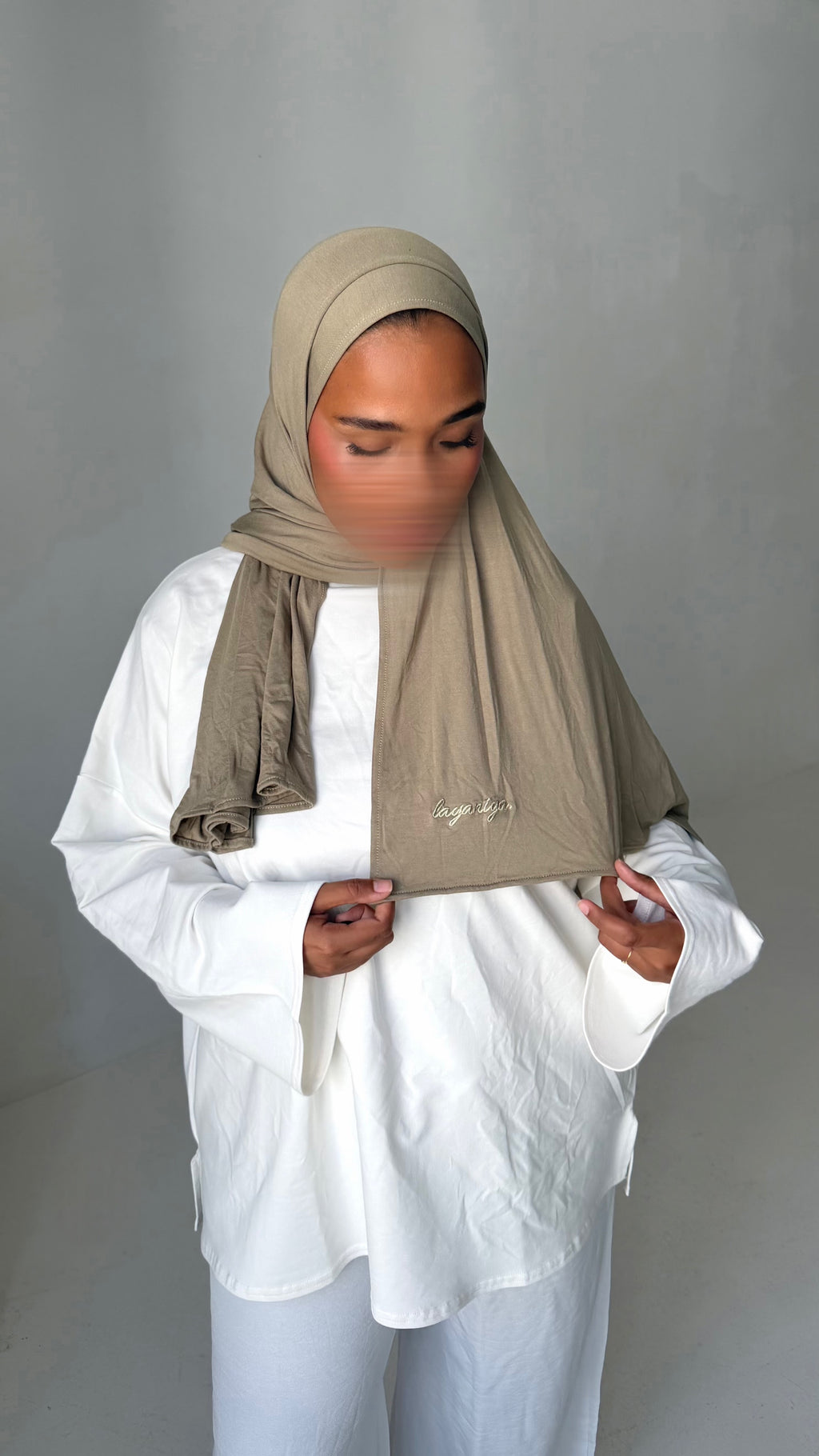 HIJAB JERSEY BAMBOO • KAKI