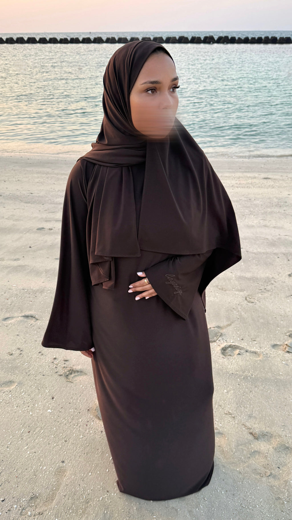 ABAYA JERSEY PREMIUM • CHOCO