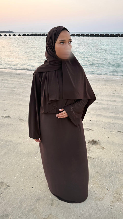 ABAYA JERSEY PREMIUM • CHOCO