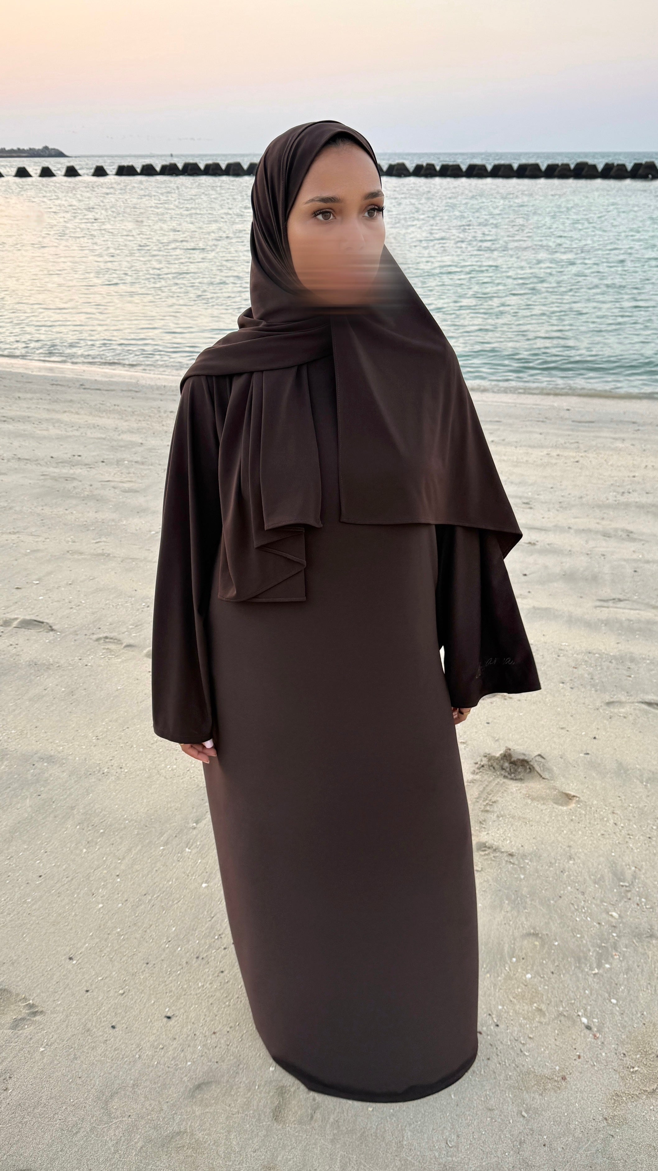 ABAYA JERSEY PREMIUM • CHOCO