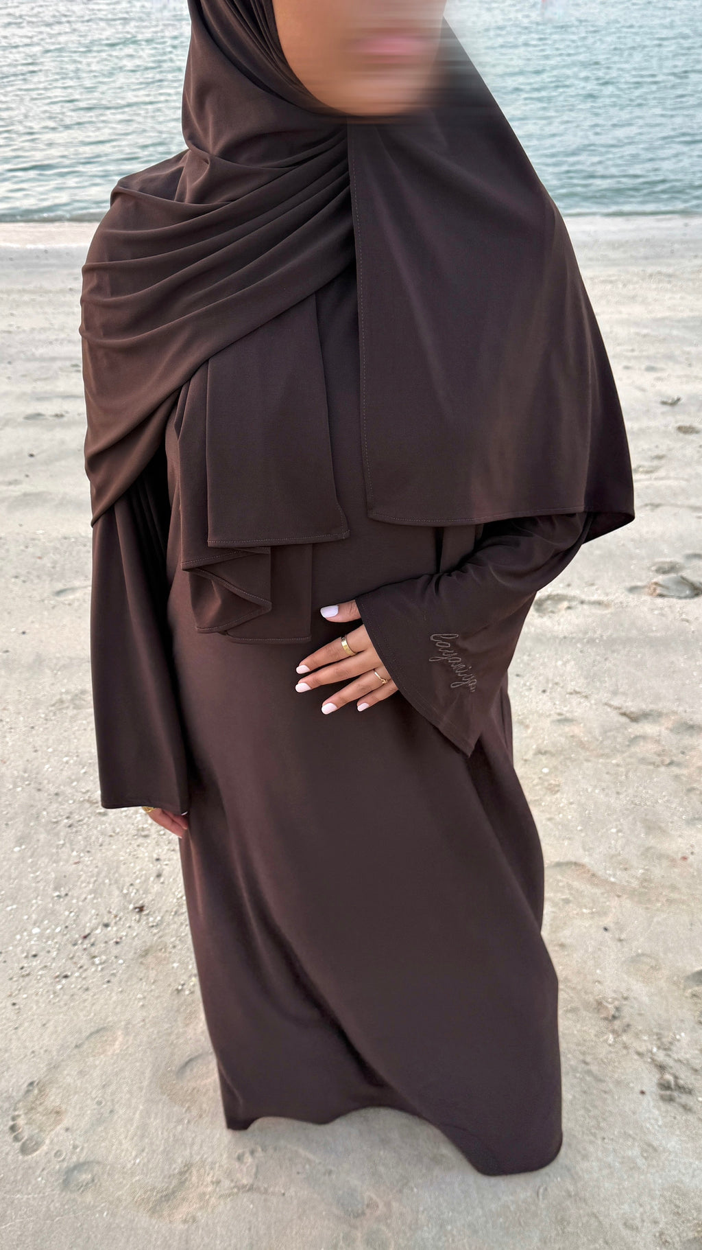 ABAYA JERSEY PREMIUM • CHOCO