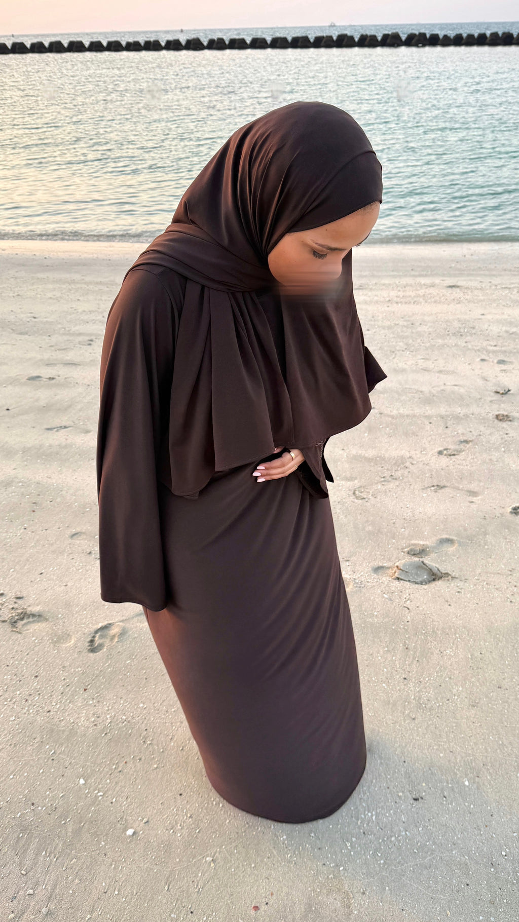 ABAYA JERSEY PREMIUM • CHOCO