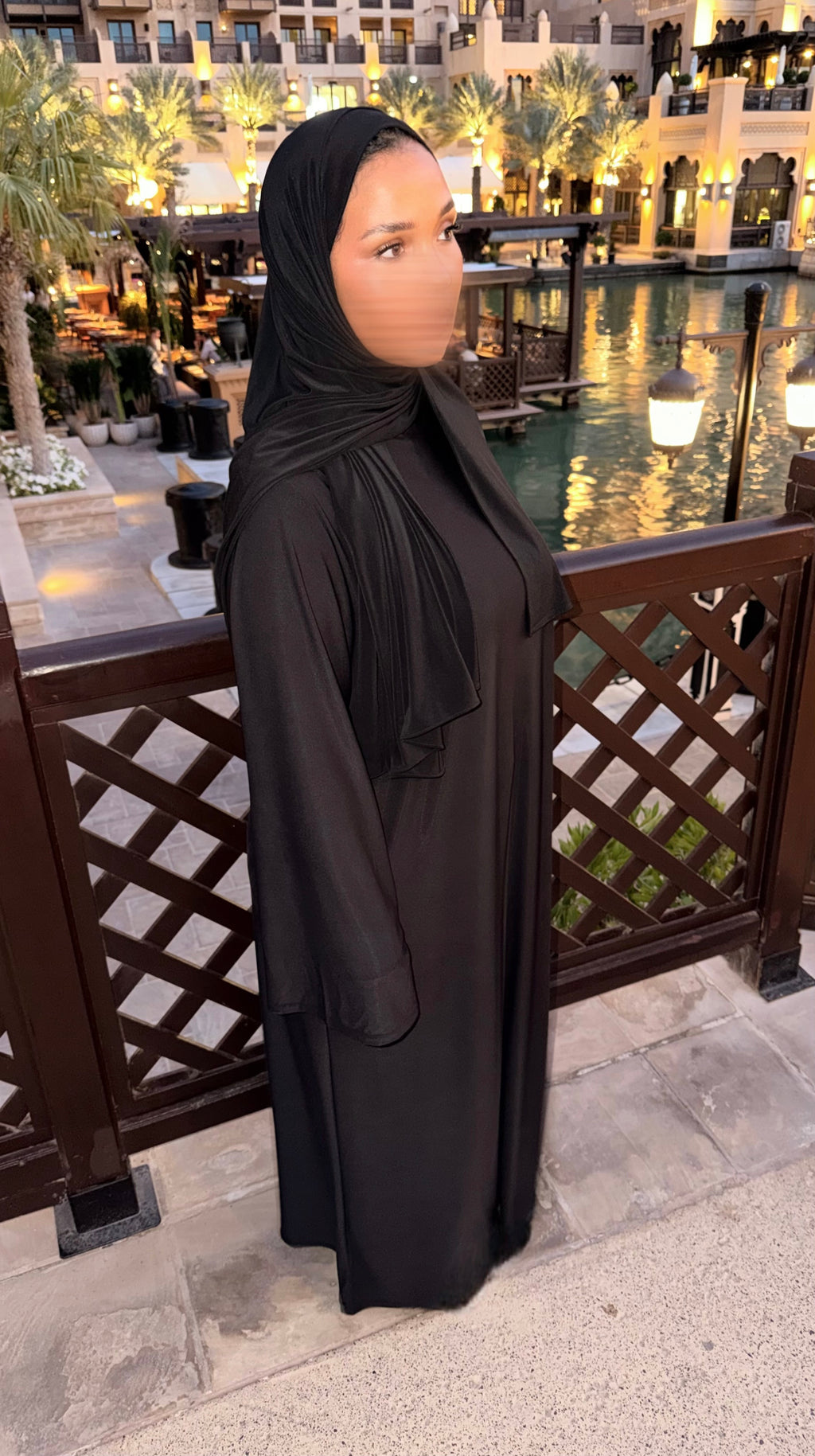 ABAYA JERSEY PREMIUM • NOIR