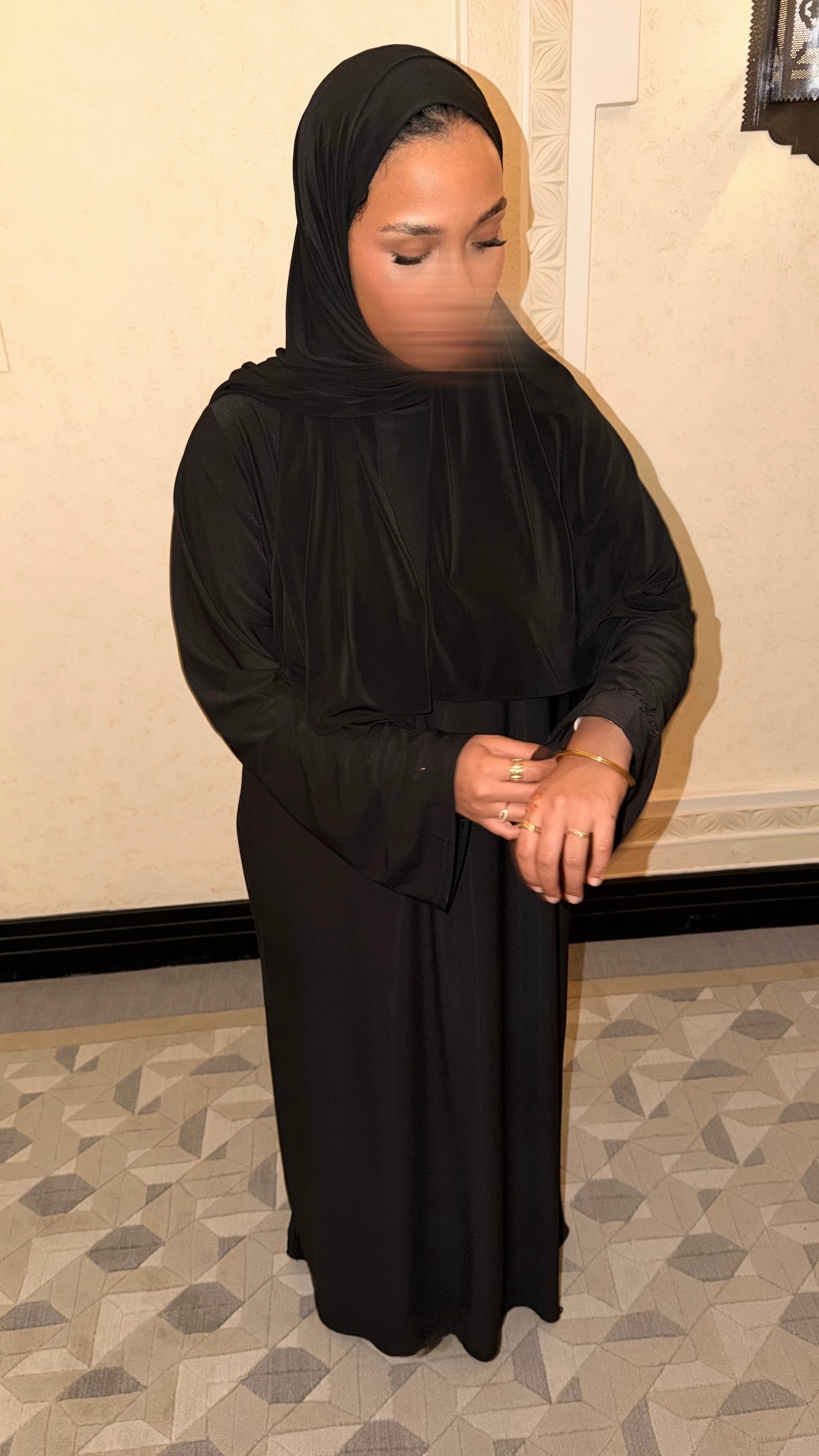 ABAYA JERSEY PREMIUM • NOIR