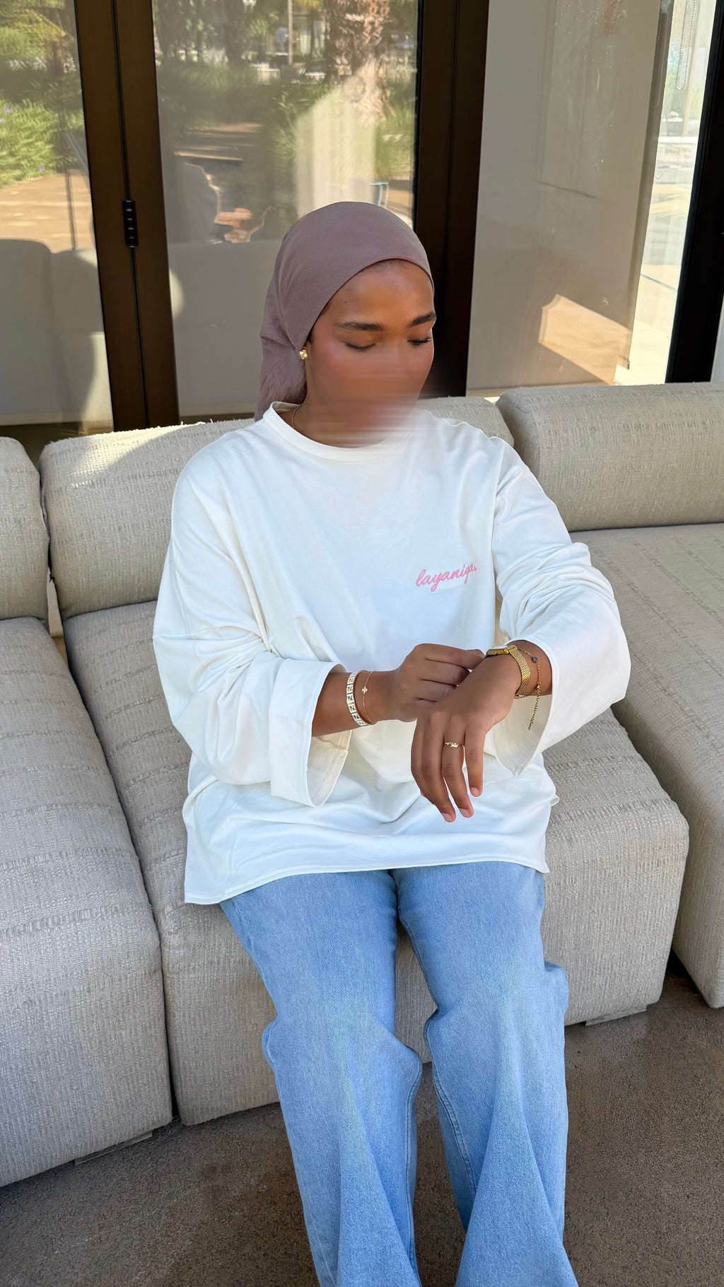 T-SHIRT SIGNATURE • BLANC / ROSE