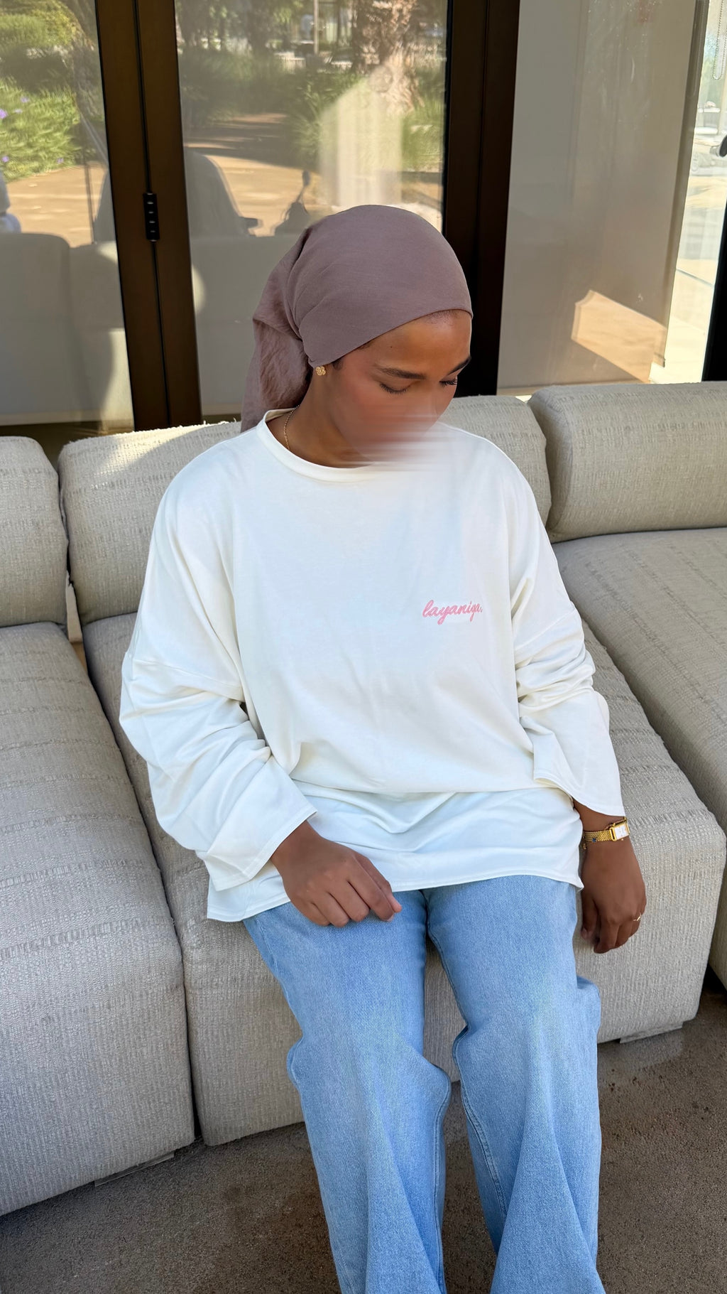 T-SHIRT SIGNATURE • BLANC / ROSE