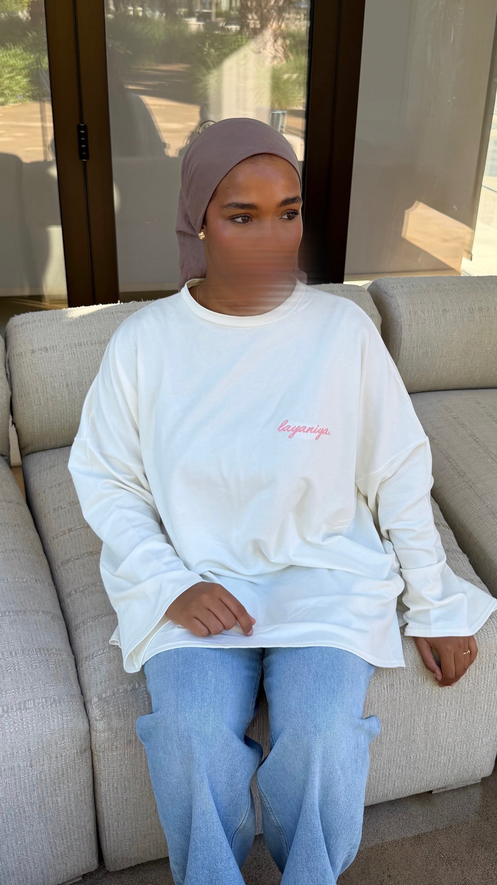 T-SHIRT SIGNATURE • BLANC / ROSE