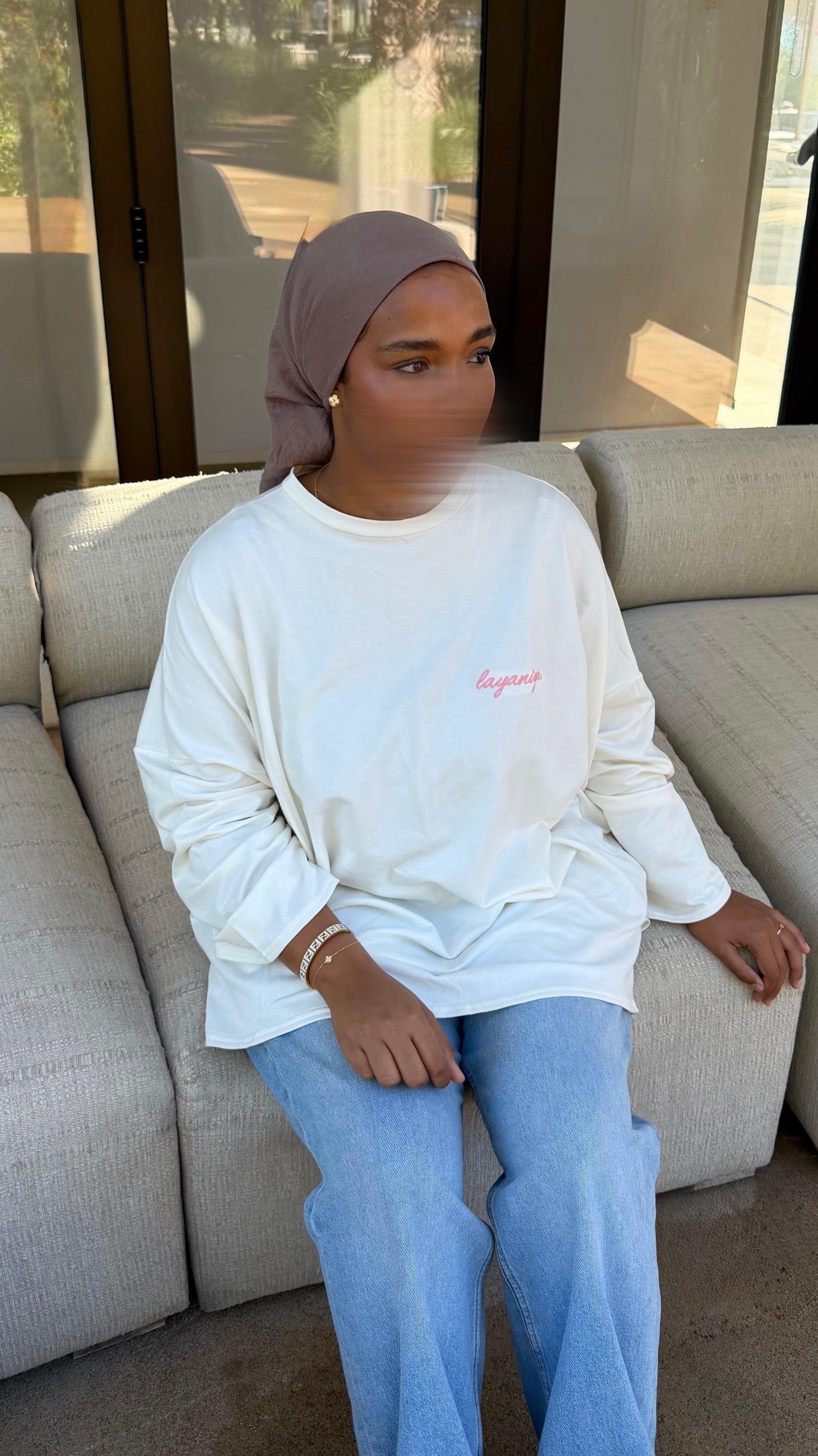 T-SHIRT SIGNATURE • BLANC / ROSE