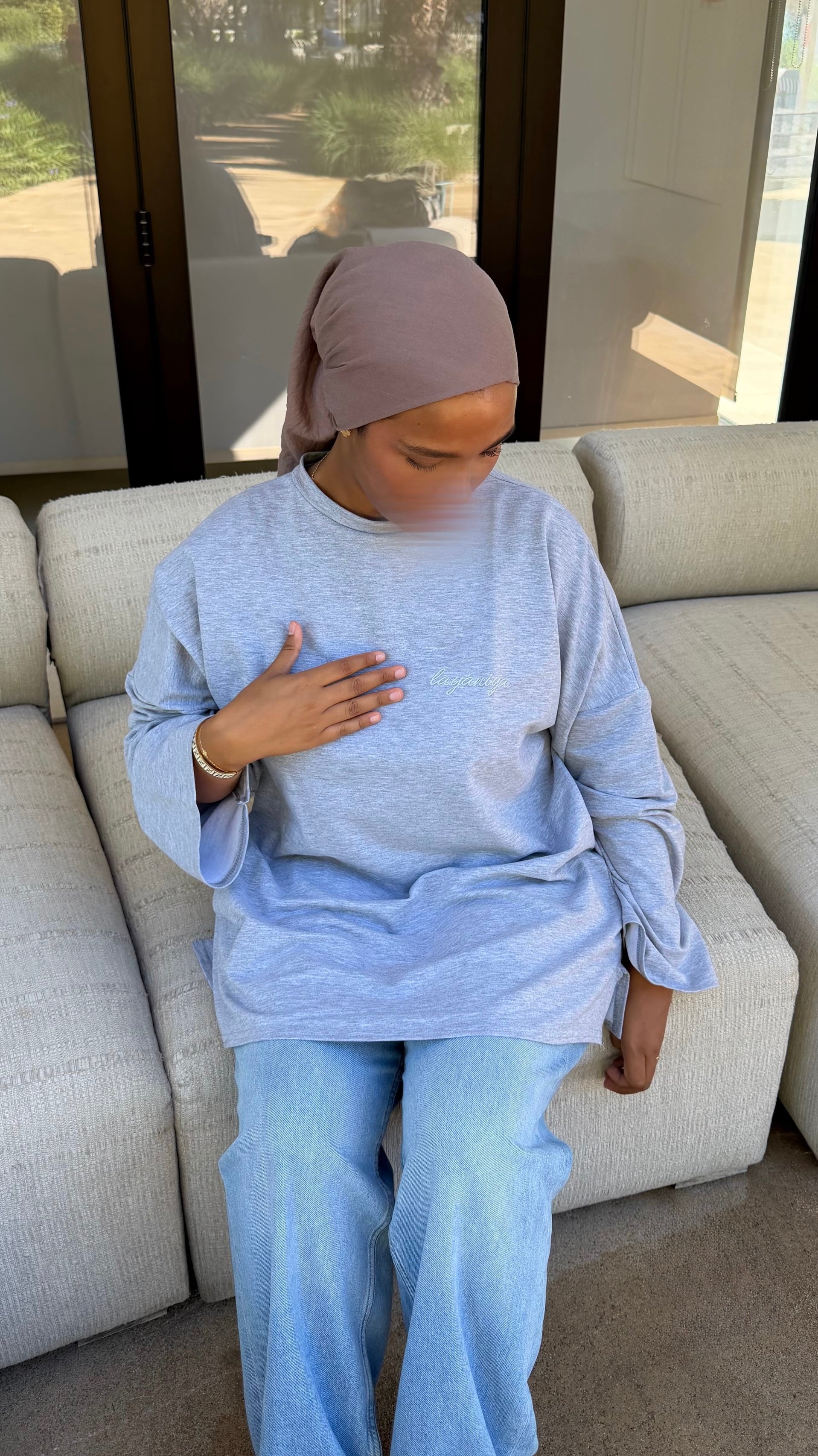 T-SHIRT SIGNATURE • GRIS CHINÉ