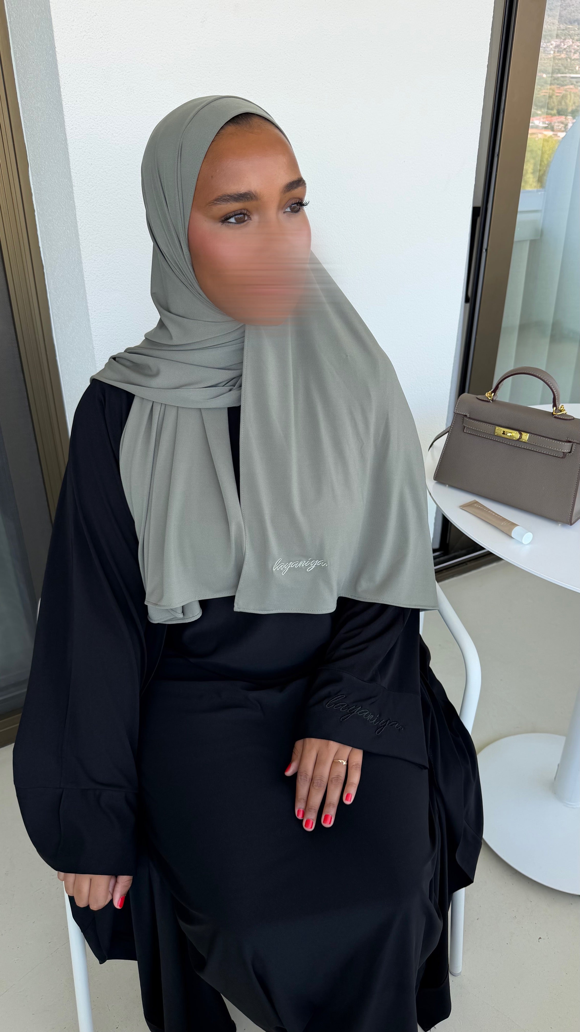 HIJAB JERSEY PREMIUM • KAKI