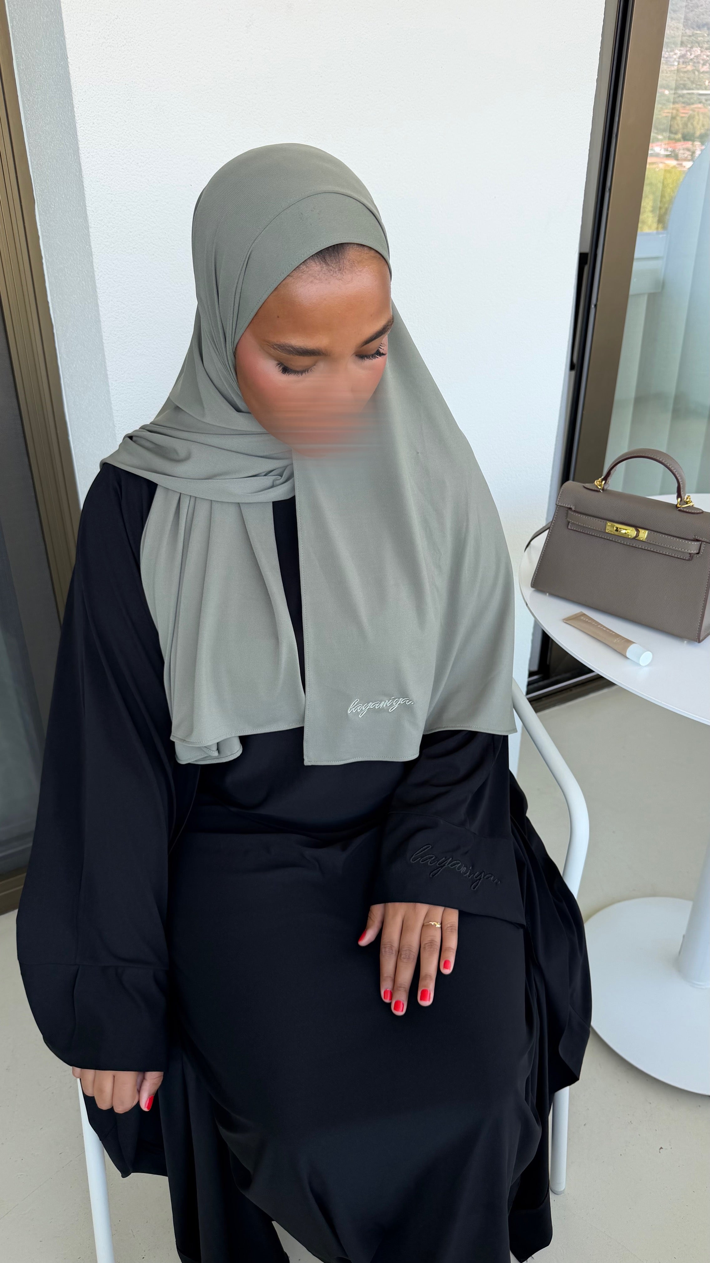 HIJAB JERSEY PREMIUM • KAKI