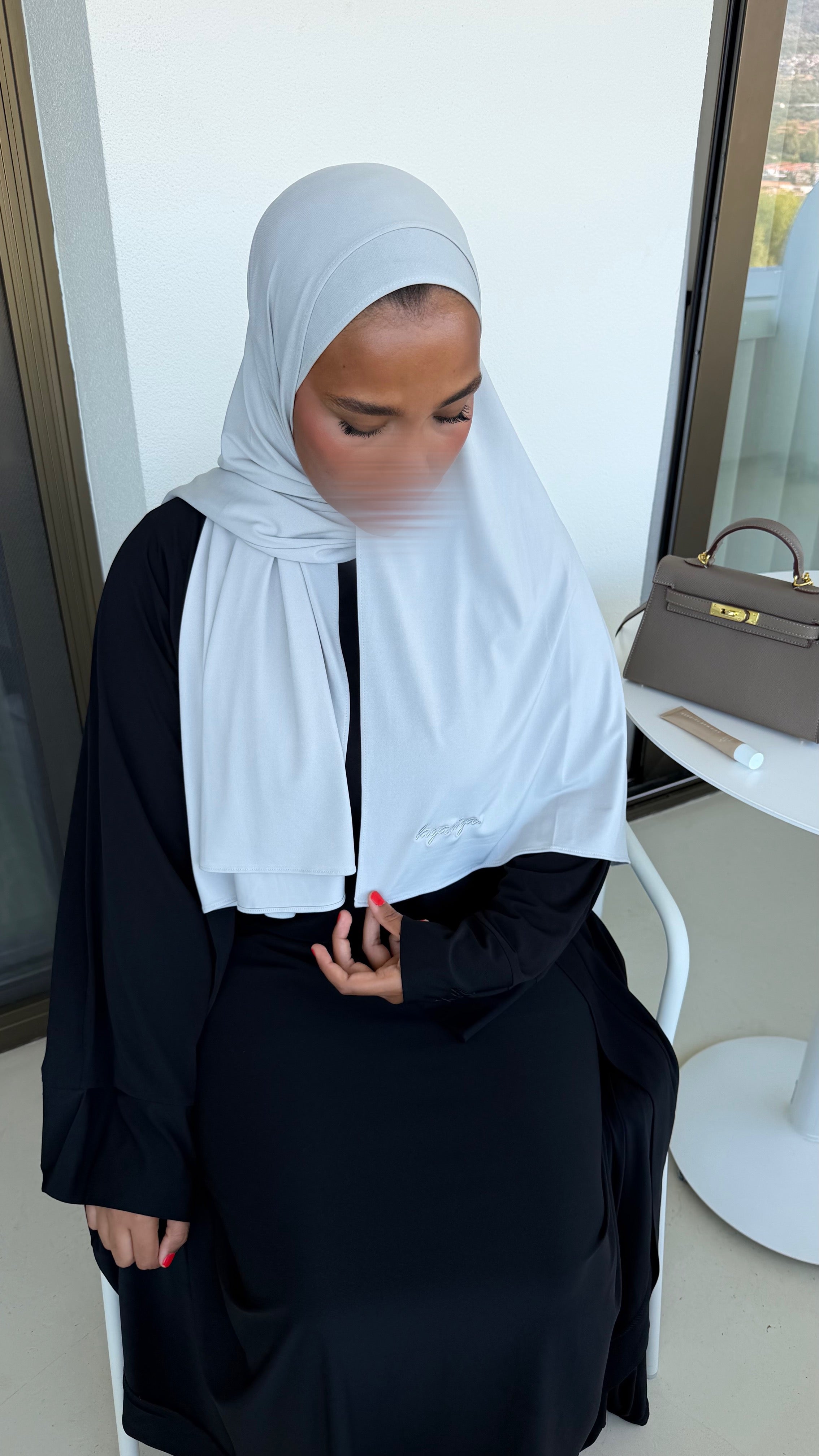 HIJAB JERSEY PREMIUM • GRIS CLAIR