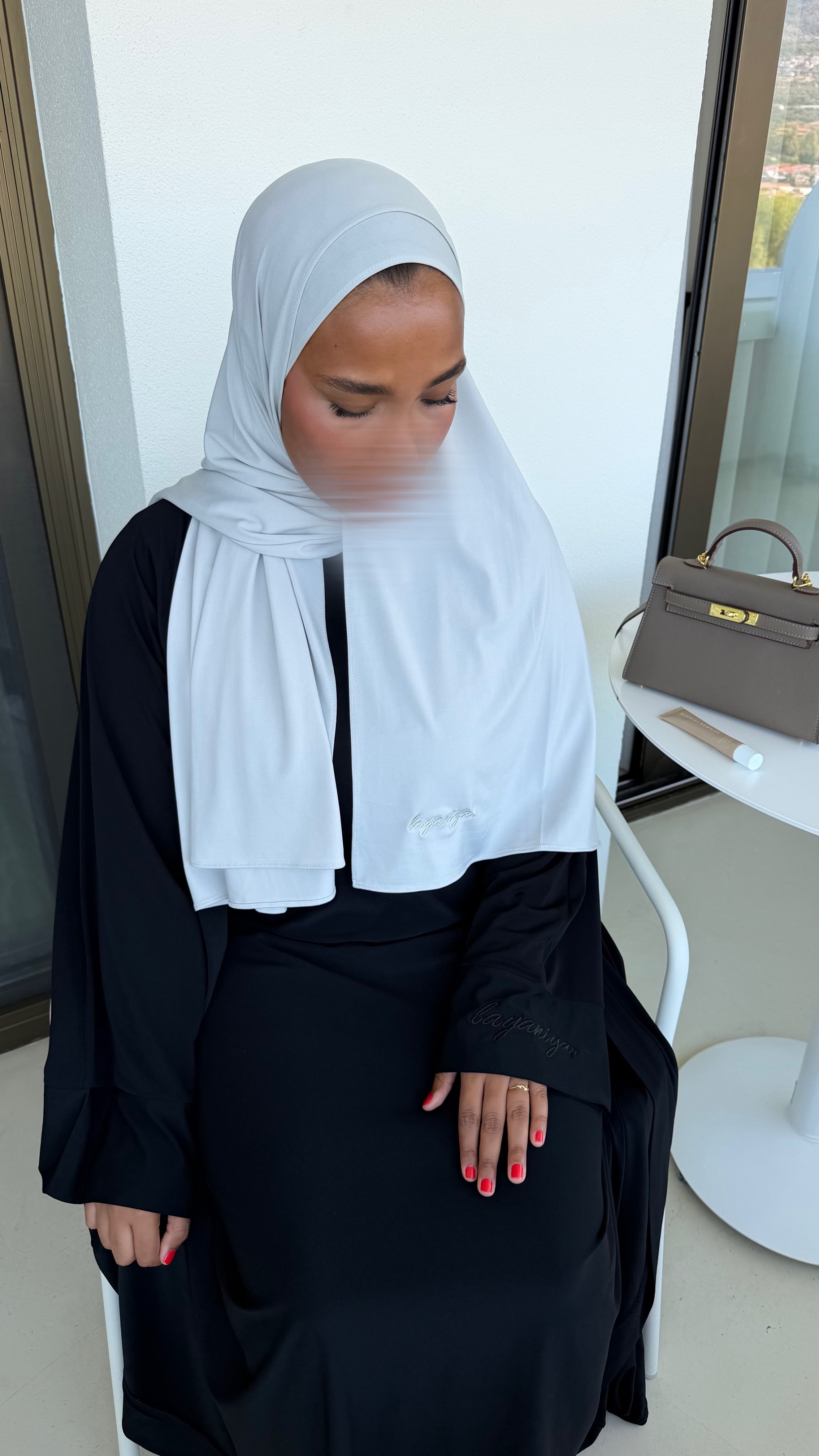 HIJAB JERSEY PREMIUM • GRIS CLAIR