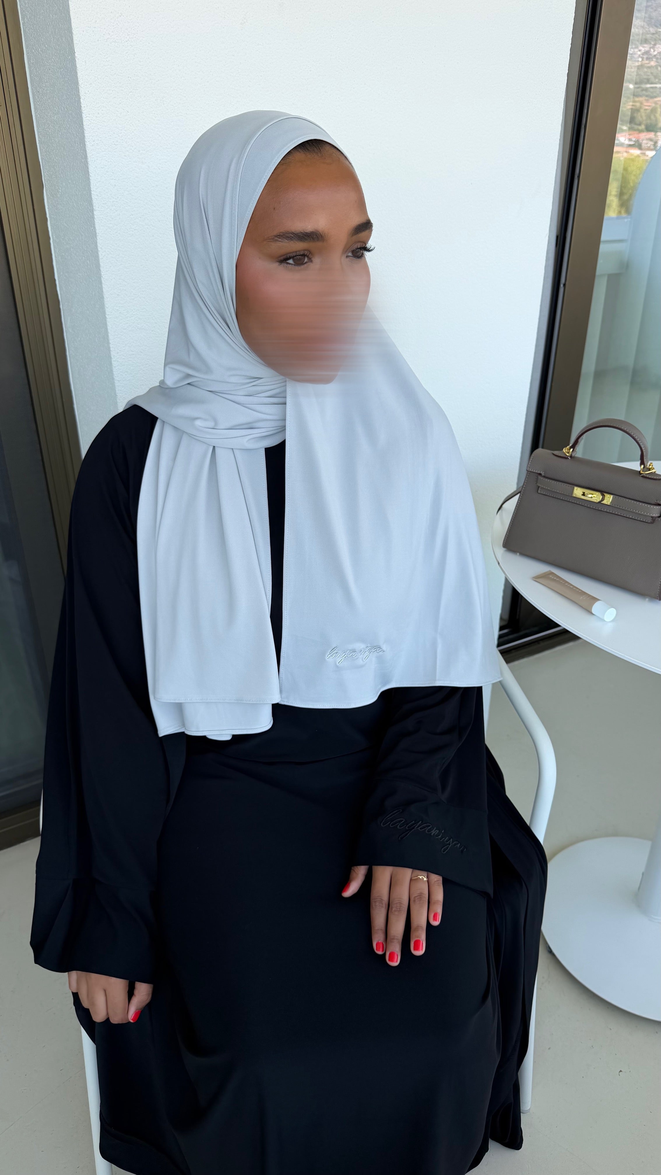 HIJAB JERSEY PREMIUM • GRIS CLAIR