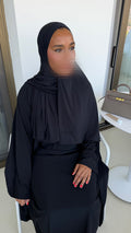 HIJAB JERSEY PREMIUM • NOIR