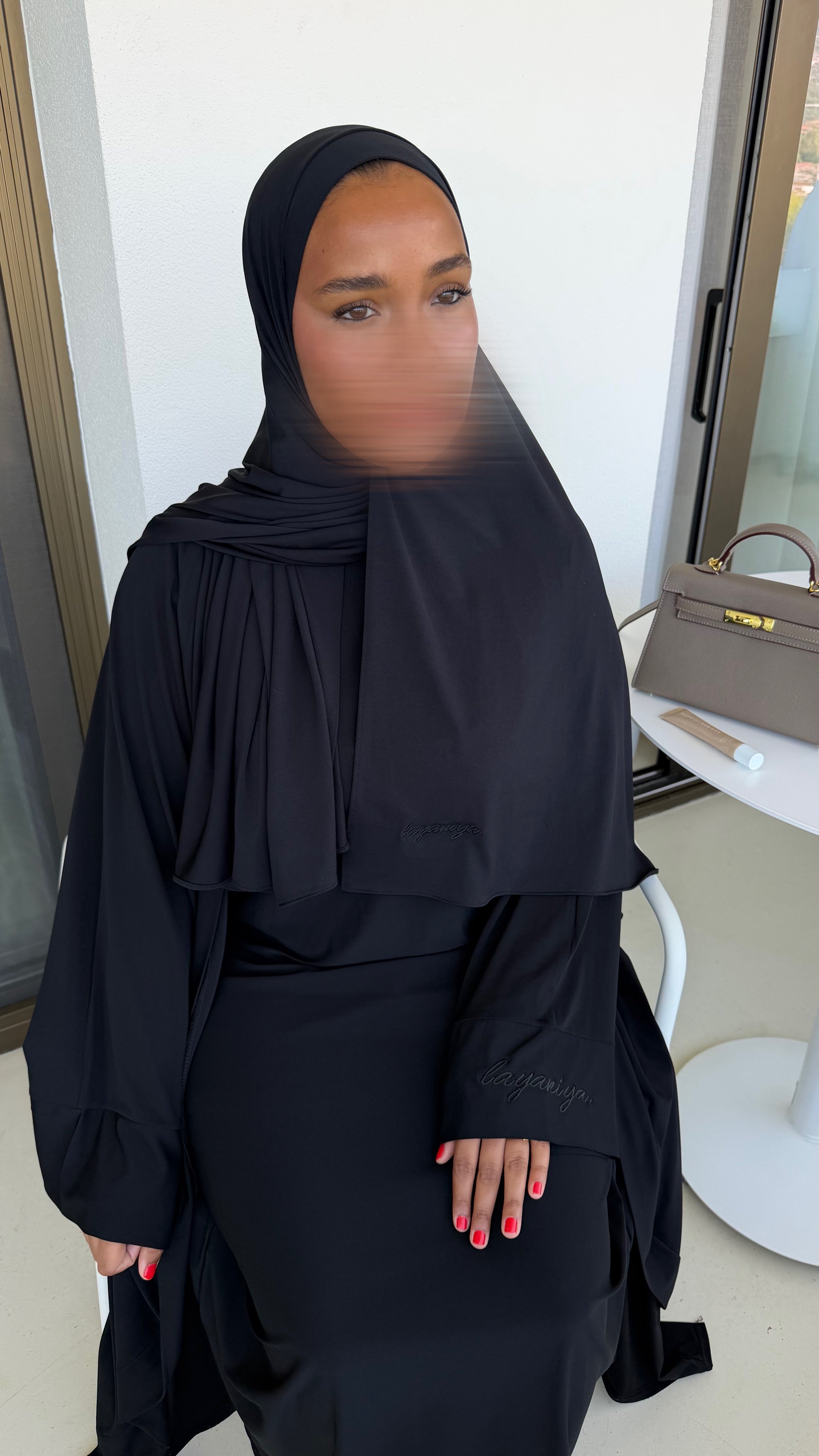 HIJAB JERSEY PREMIUM • NOIR