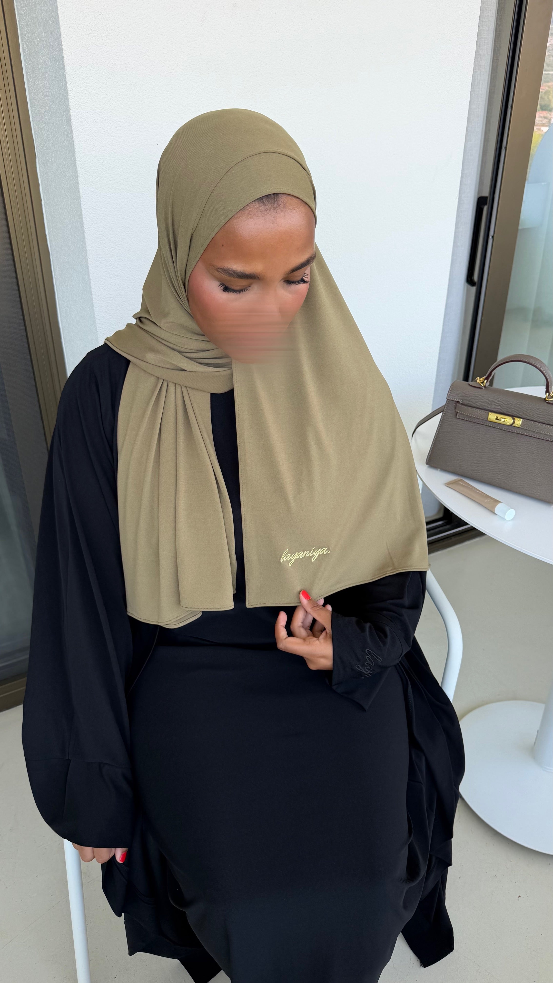 HIJAB JERSEY PREMIUM • OLIVE